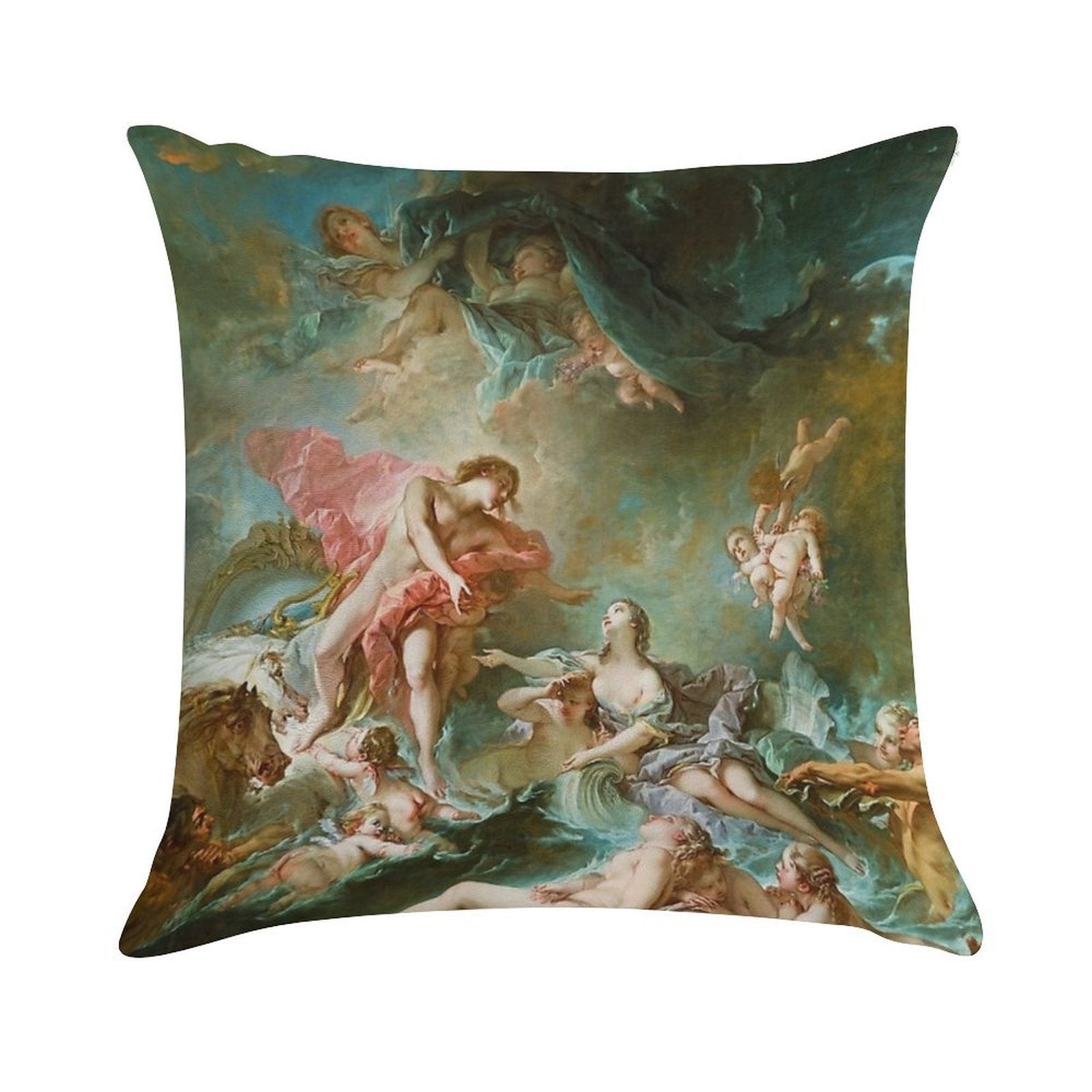 François Boucher The Setting of The Sun Soft Home Decor Throw Pillow