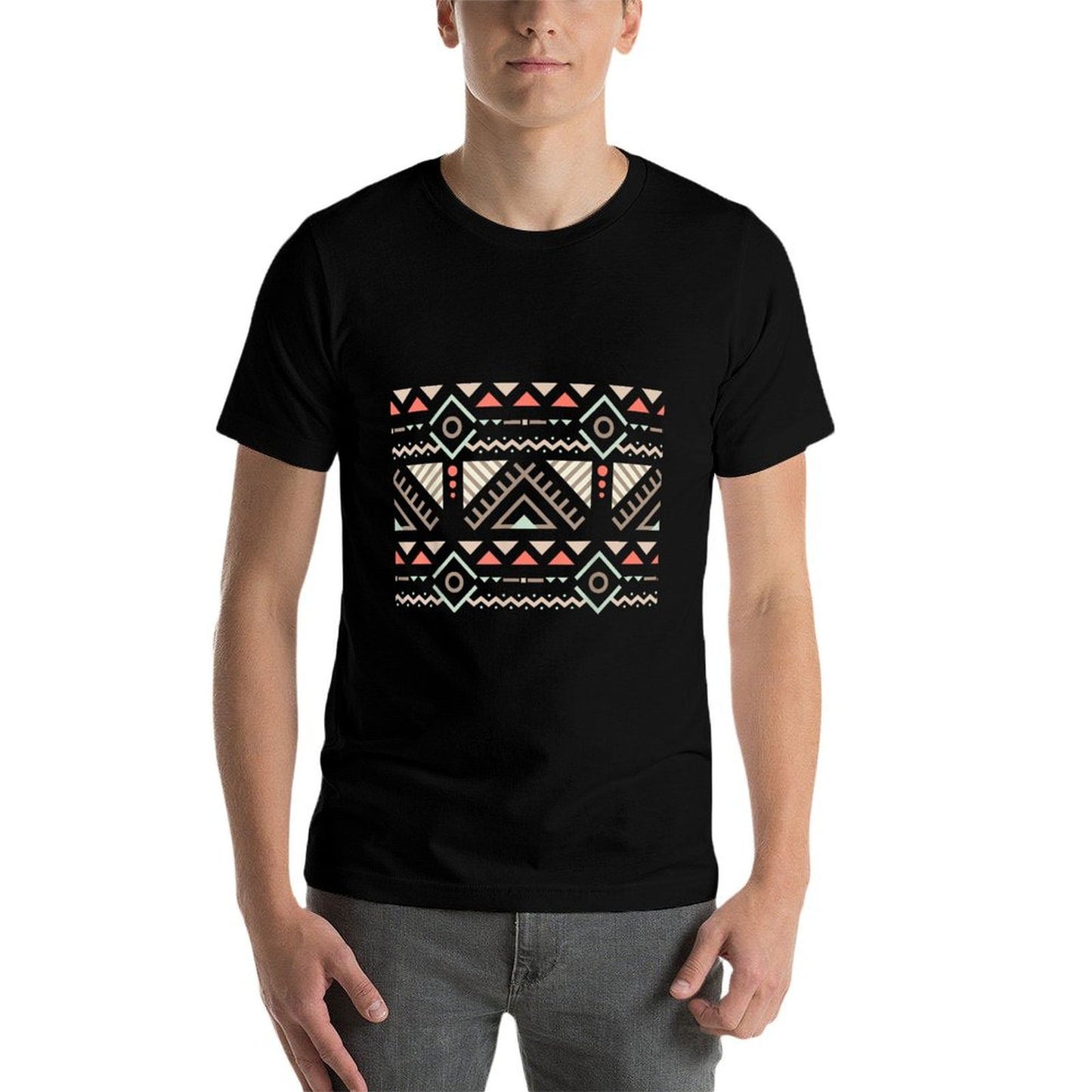 Southwest Navajo Geometric Design Boho Tribal Pattern Comfortable T-Shirt