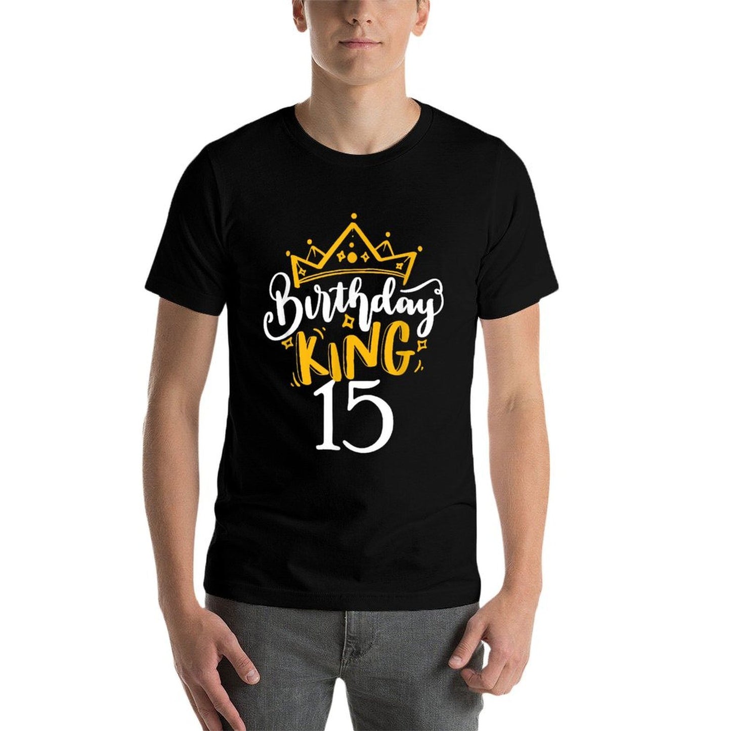 15th Birthday King 15 Years Old Party Ideas For Boys Moisture-wicking T-Shirt