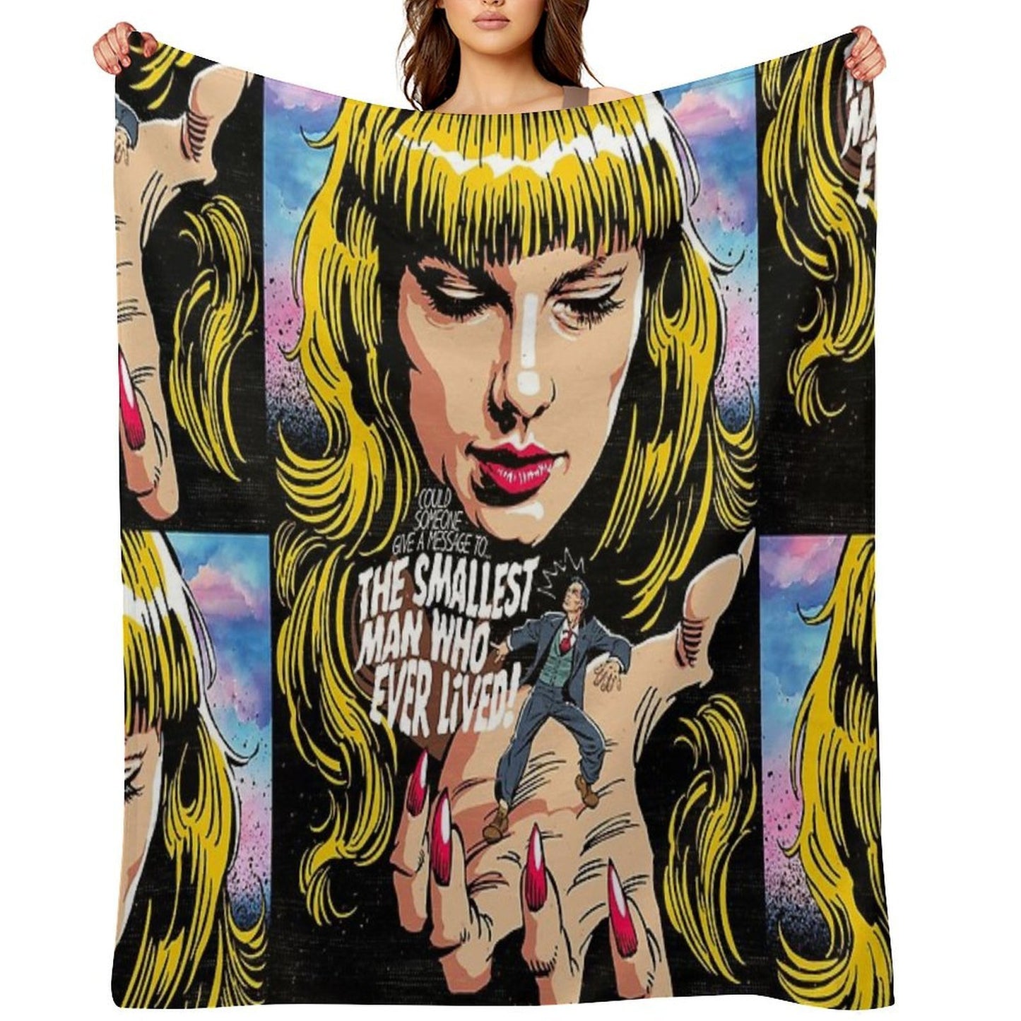 Smallest Man Compact Throw Blanket