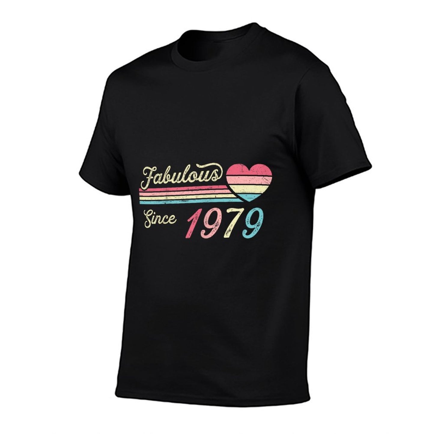 Vintage Fabulous Since 1979 Birthday  Summer-ready Fabric T-Shirt