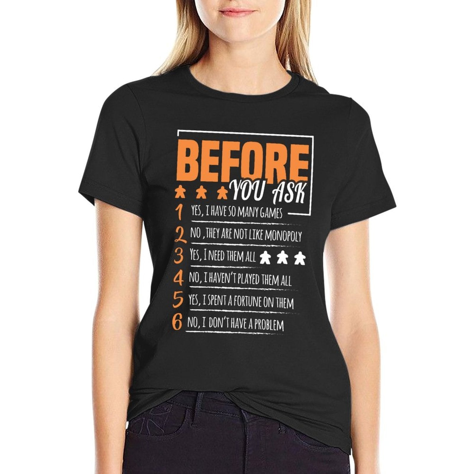 Before You Ask Board Game, Board Games, Board Gamer  Polyester Blend T-Shirt