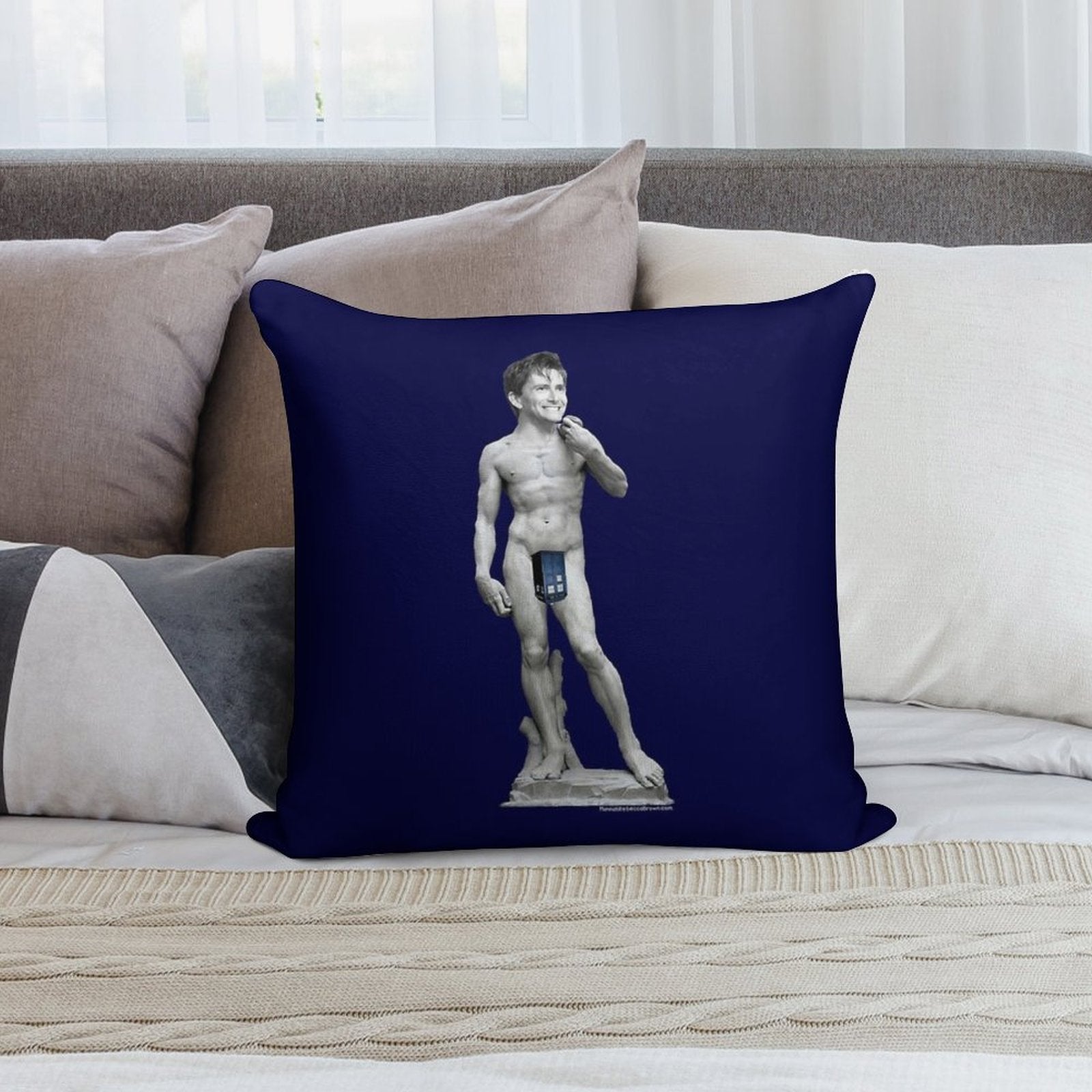The David... Tennant Soft Warmth Comfort Throw Pillow