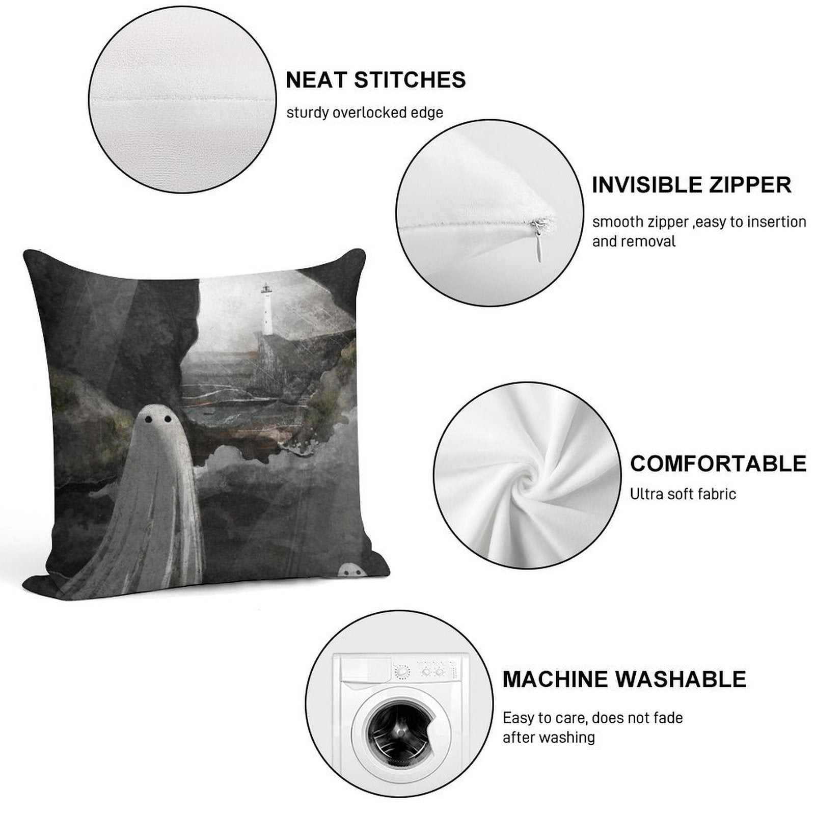 The Caves Are Haunted Soft Style Accent Throw Pillow