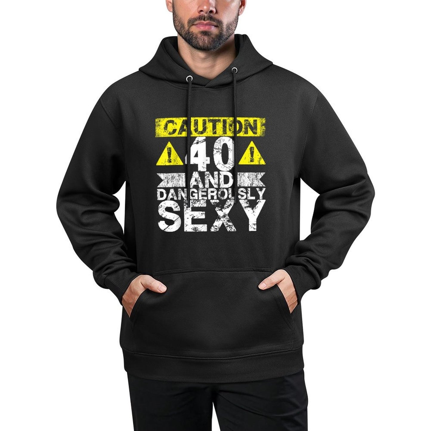 40 And Dangerously Sexy - 40 Year Old Funny 40th Birthday Machine Washable Hoodie