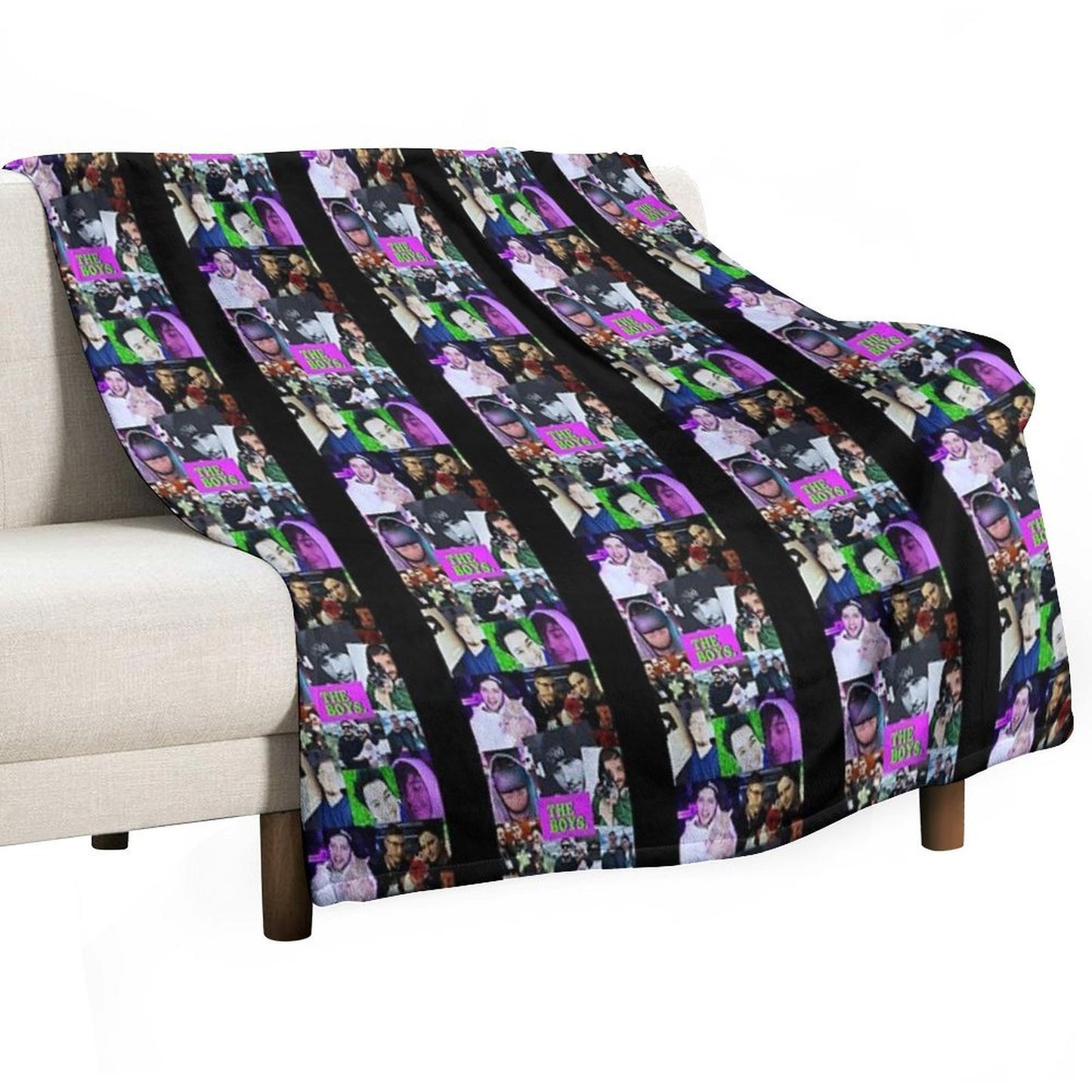 The Boys Collage Eco-conscious Throw Blanket