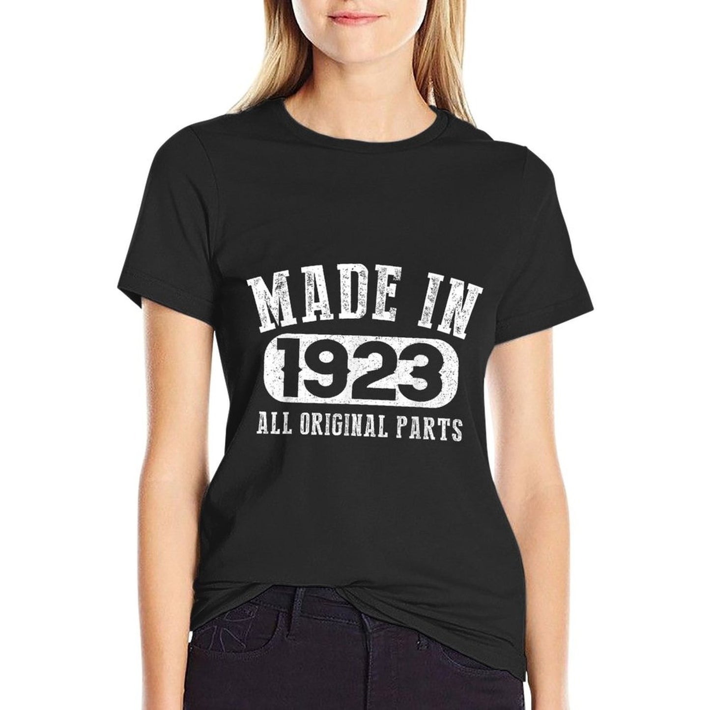 100 Years Old Made In 1923 All Original Parts,100th Birthday Comfortable T-Shirt