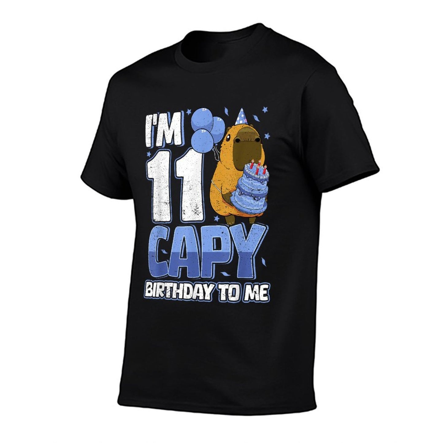 11 Years Capy Birthday to Me Boys 11th Birthday Capybara Vintage-inspired T-Shirt