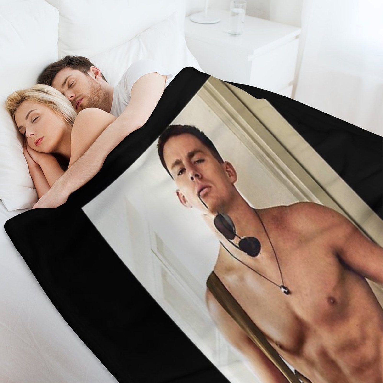 Channing Tatum Shirtless Multi-functional Throw Blanket