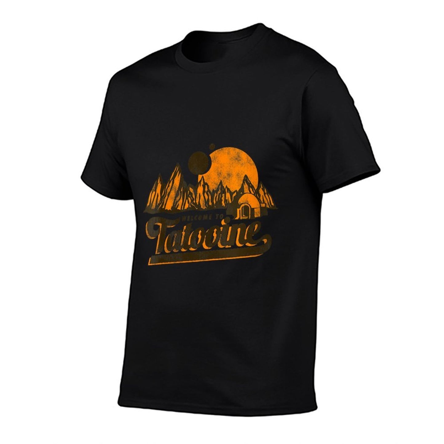 Star Wars Classic Welcome To Tatooine Landscape Distressed Trendy Pattern T-Shirt