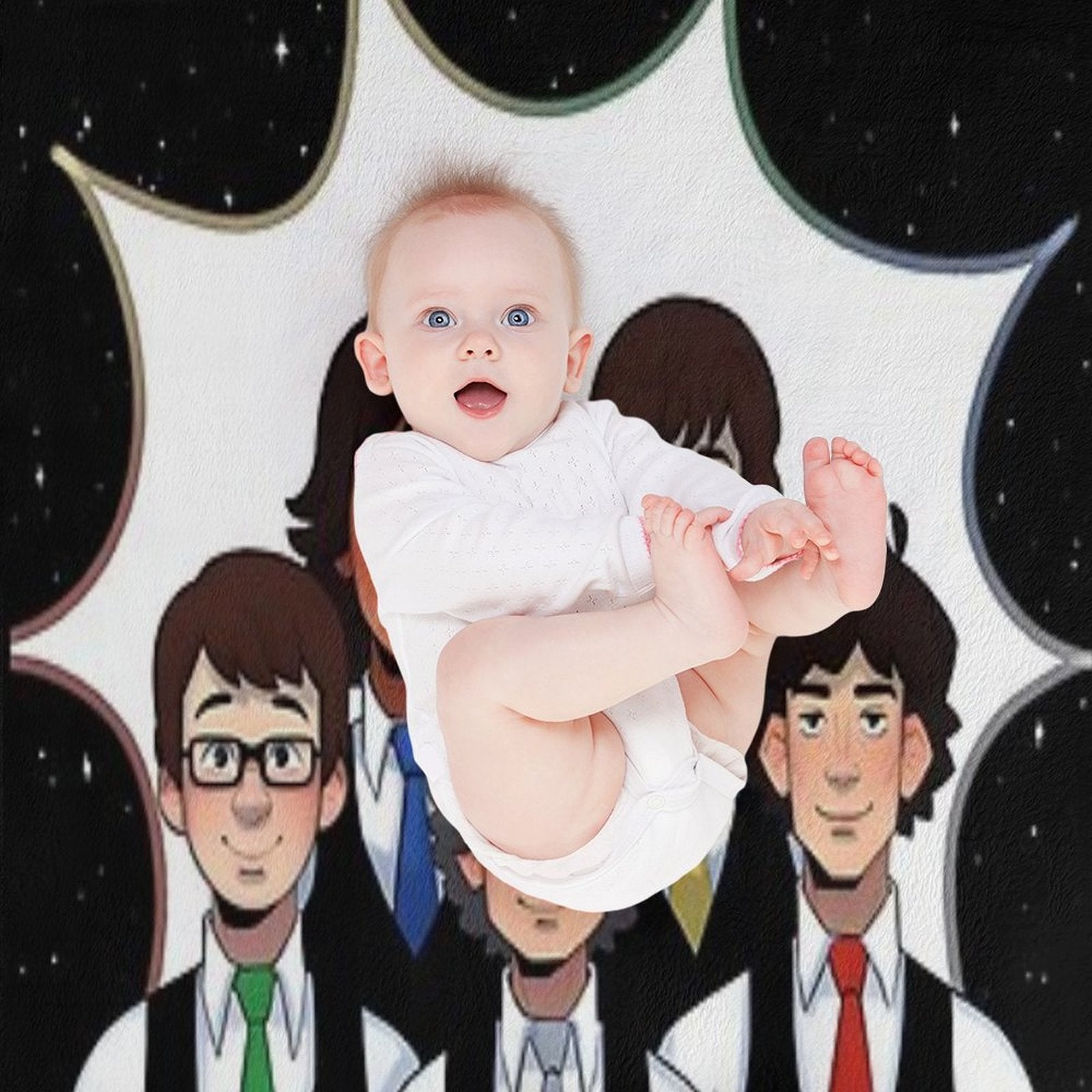 Tally Hall Anime Art Versatility Throw Blanket