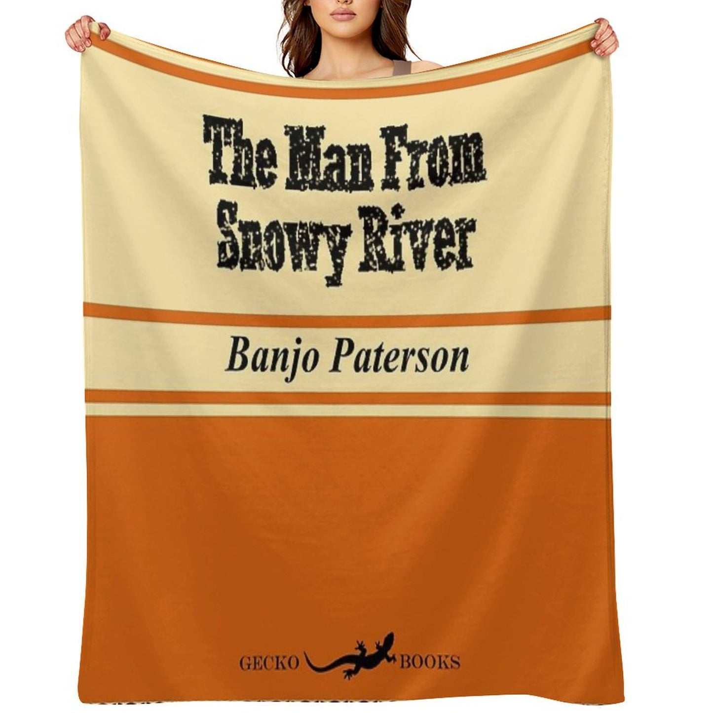 The Man From Snowy River Retro Book Cover Anti-pilling Throw Blanket