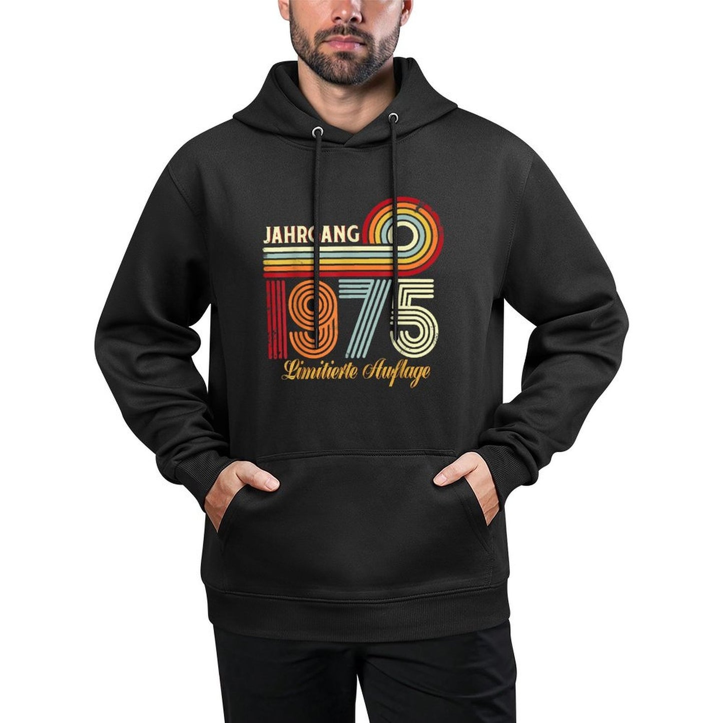 Vintage Limited Edition 50th Birthday Man Woman Medium-Weight Fabric Hoodie