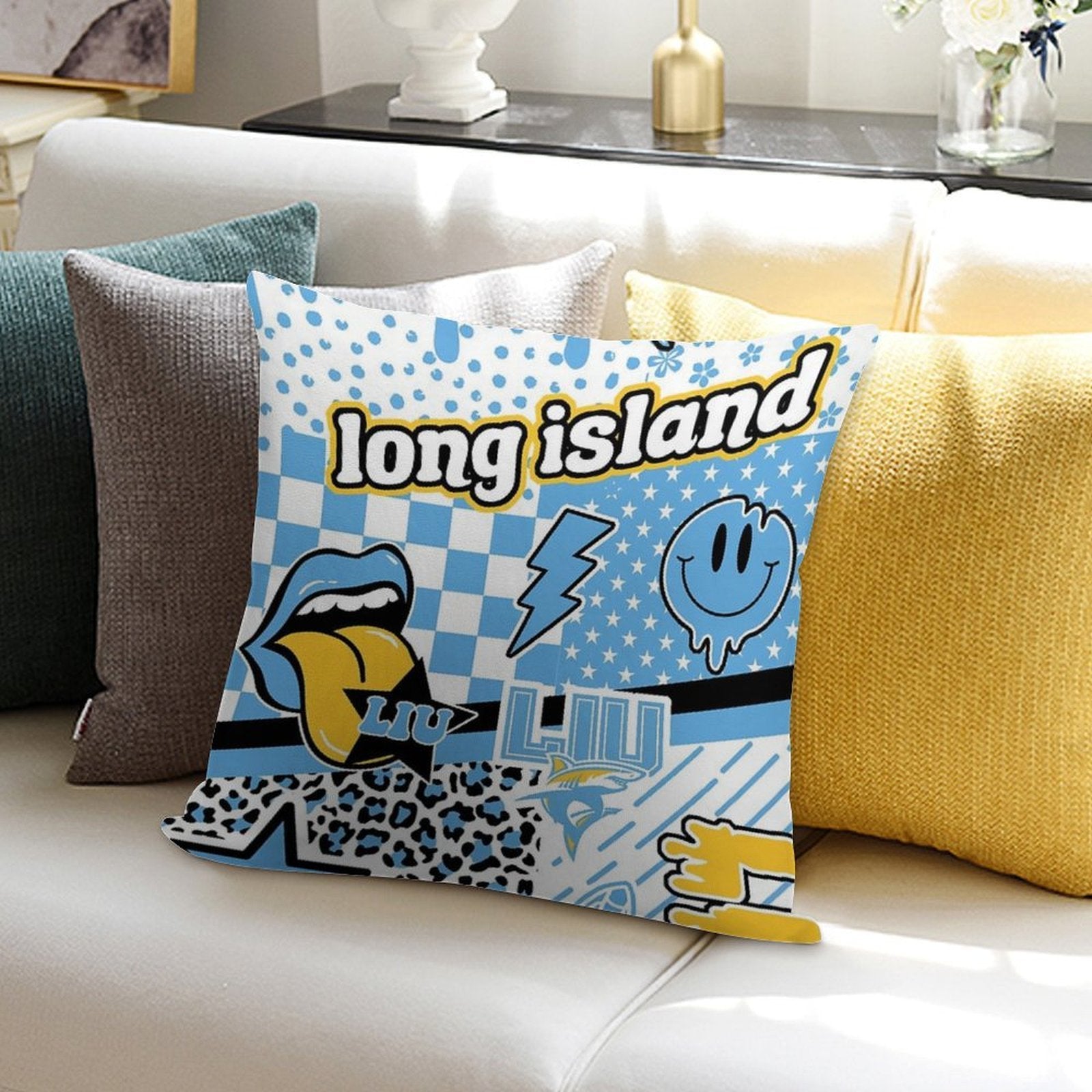 Long Island Soft Decorative Cover Throw Pillow