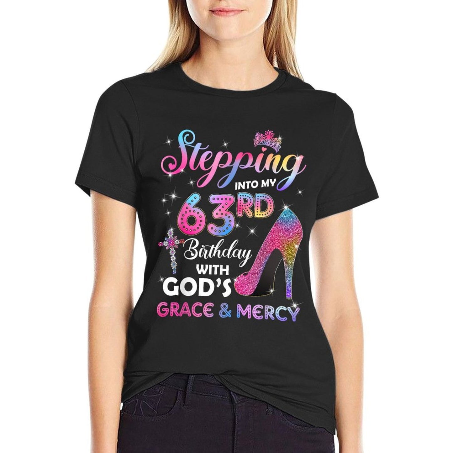 Stepping Into My 63rd Birthday Women 63 Years Old Pumps Versatile T-Shirt