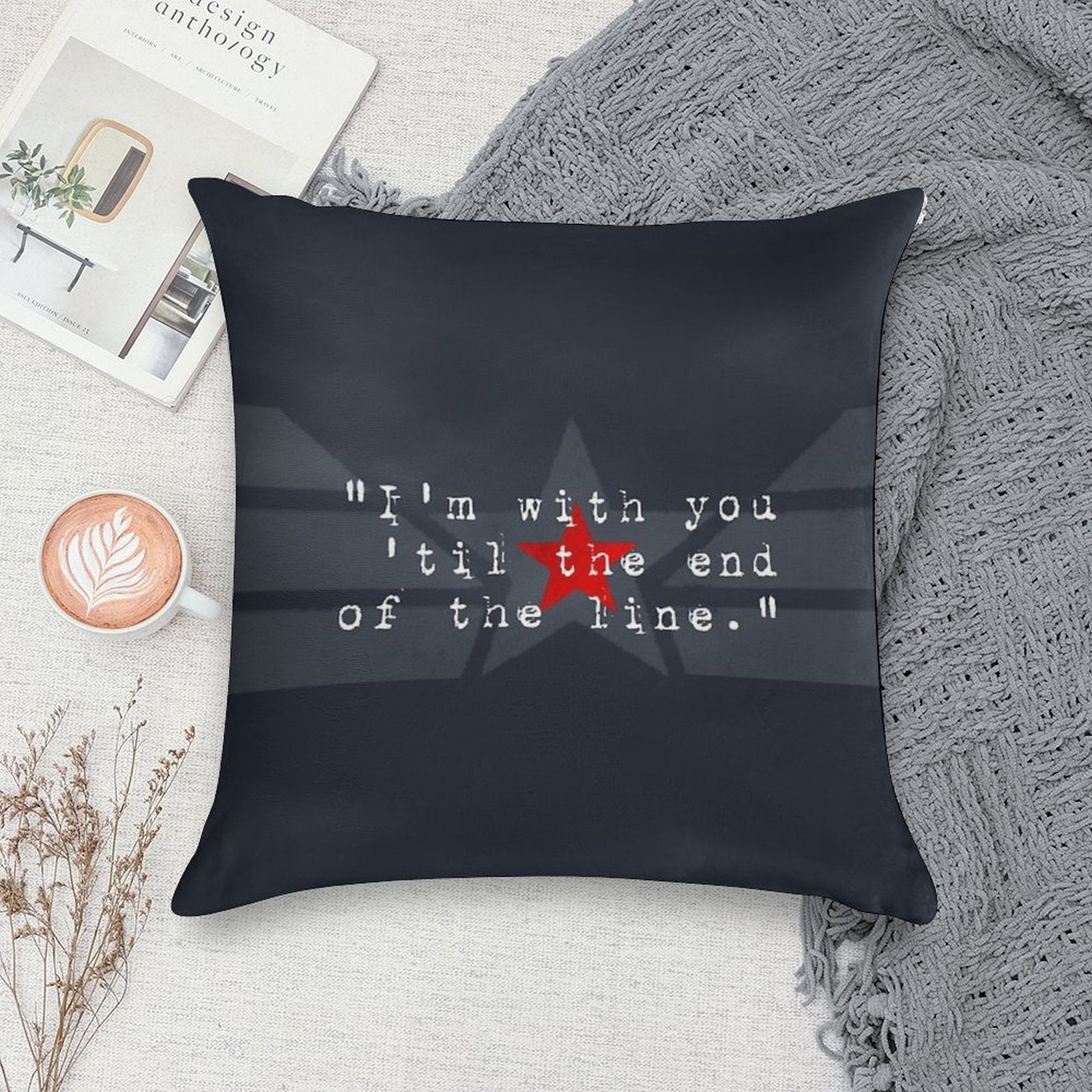 Cap & Bucky Soft Ultra-Soft Texture Throw Pillow