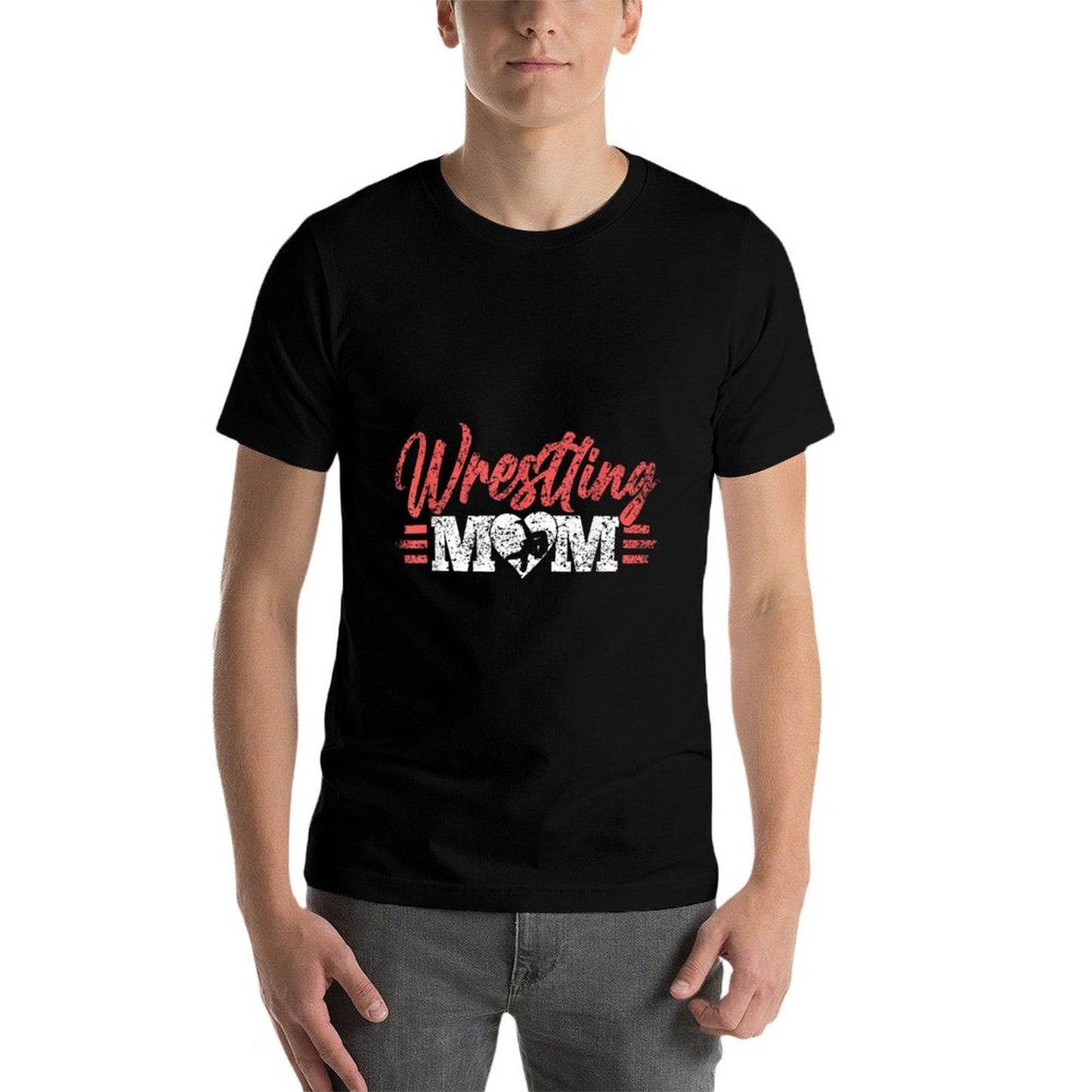 Wrestling Mom Martial Arts Wrestler Wrestle Hobby Mother Rolled Sleeves T-Shirt