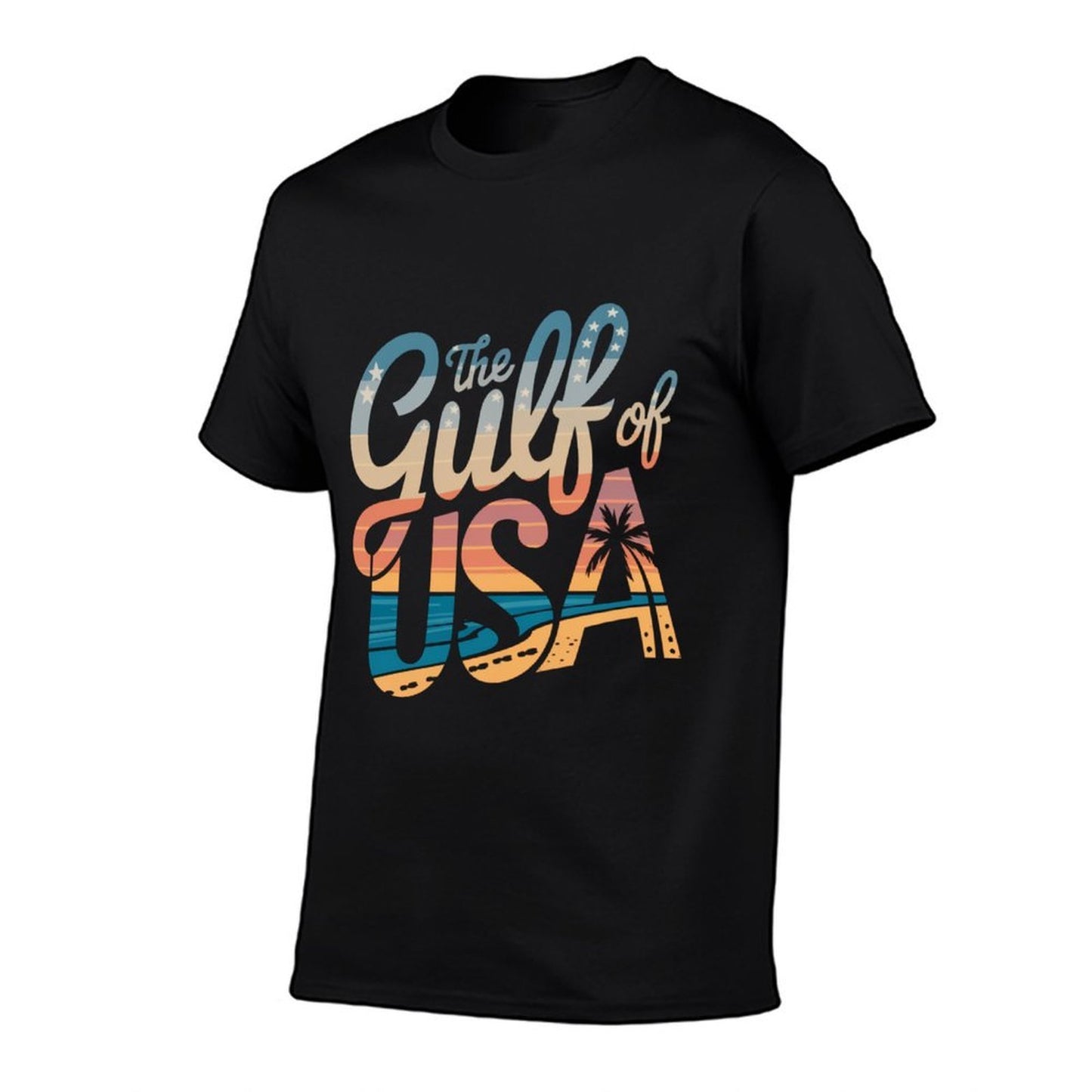 The Gulf of USA America Beach Vacation Design Cotton T-Shirt