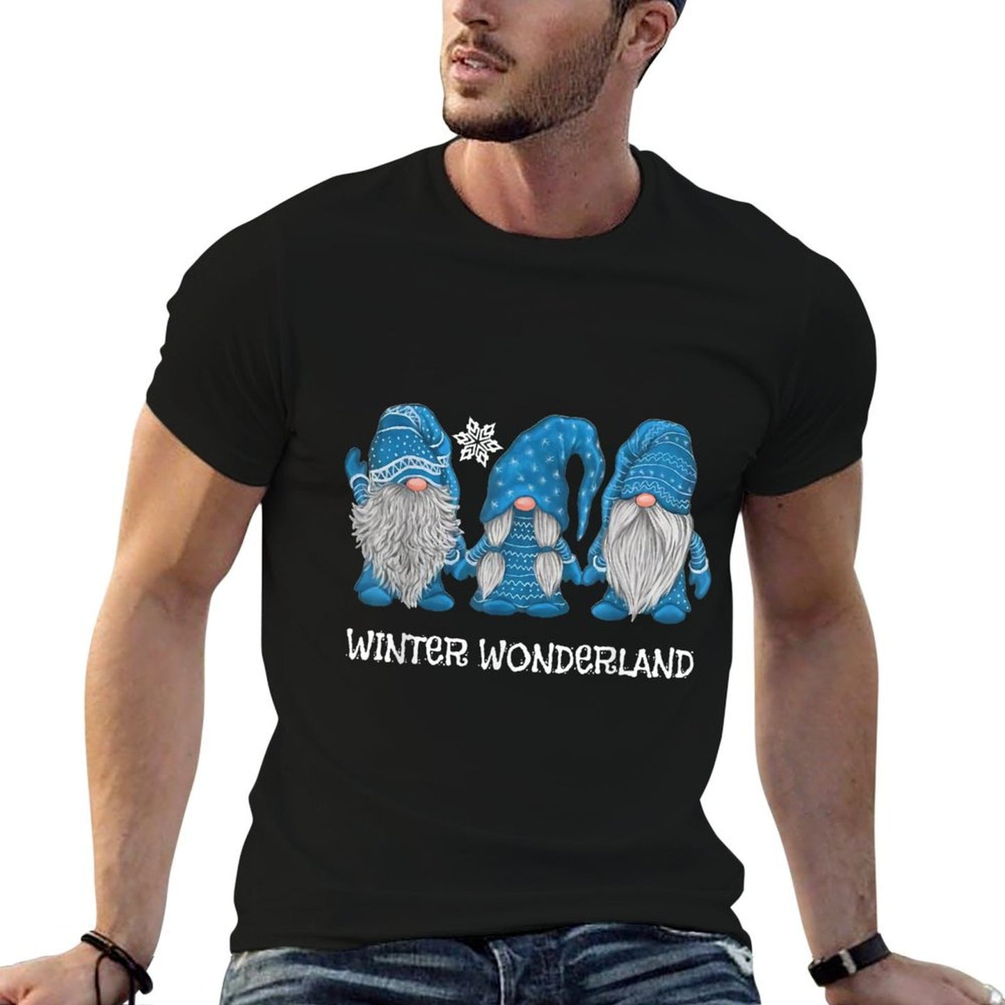 Winter Wonderland Gnomes Winter Snowy Gnomes Snow Gnome Breathable T-Shirt