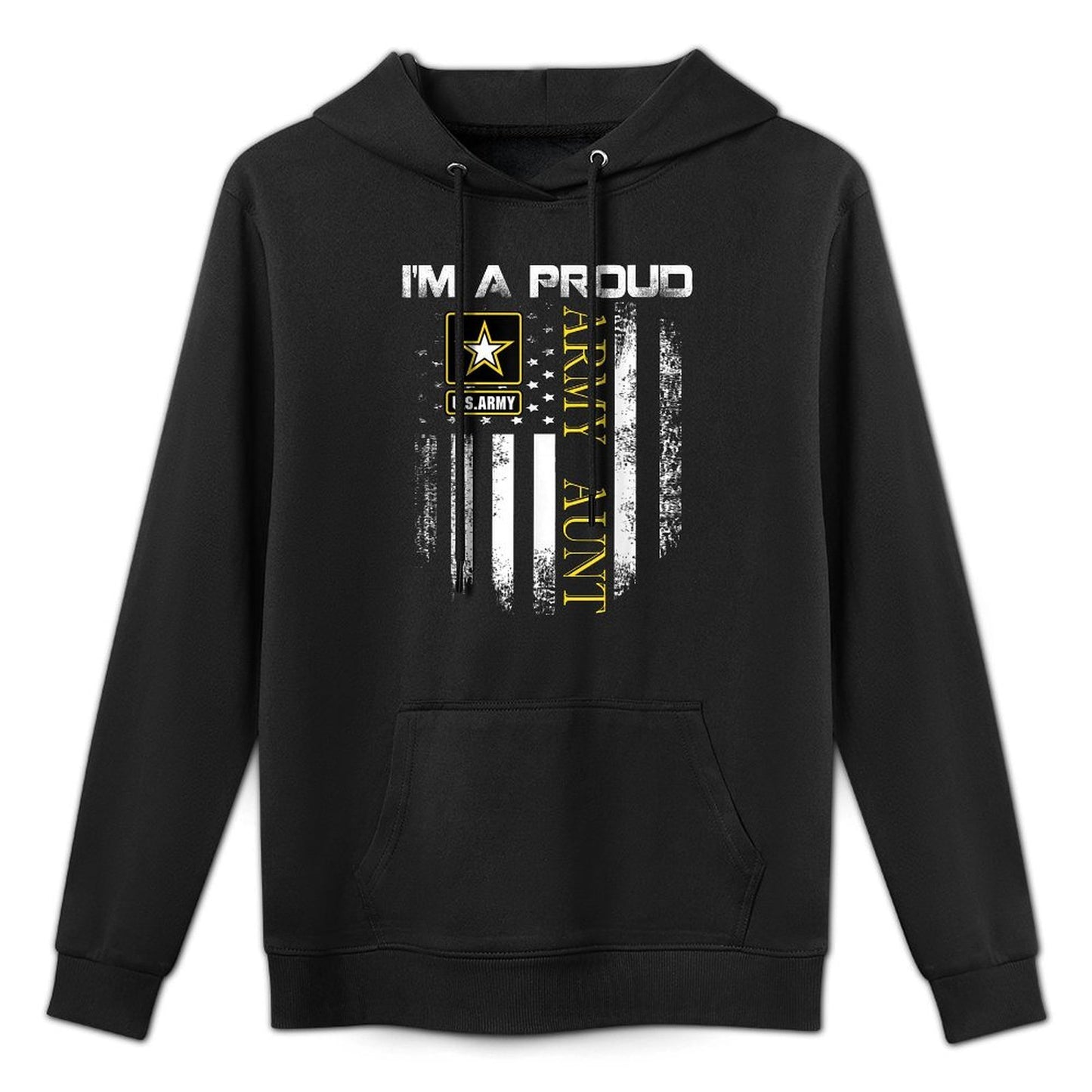 Vintage I'm A Proud Army Aunt With American Gift Easy Care Hoodie