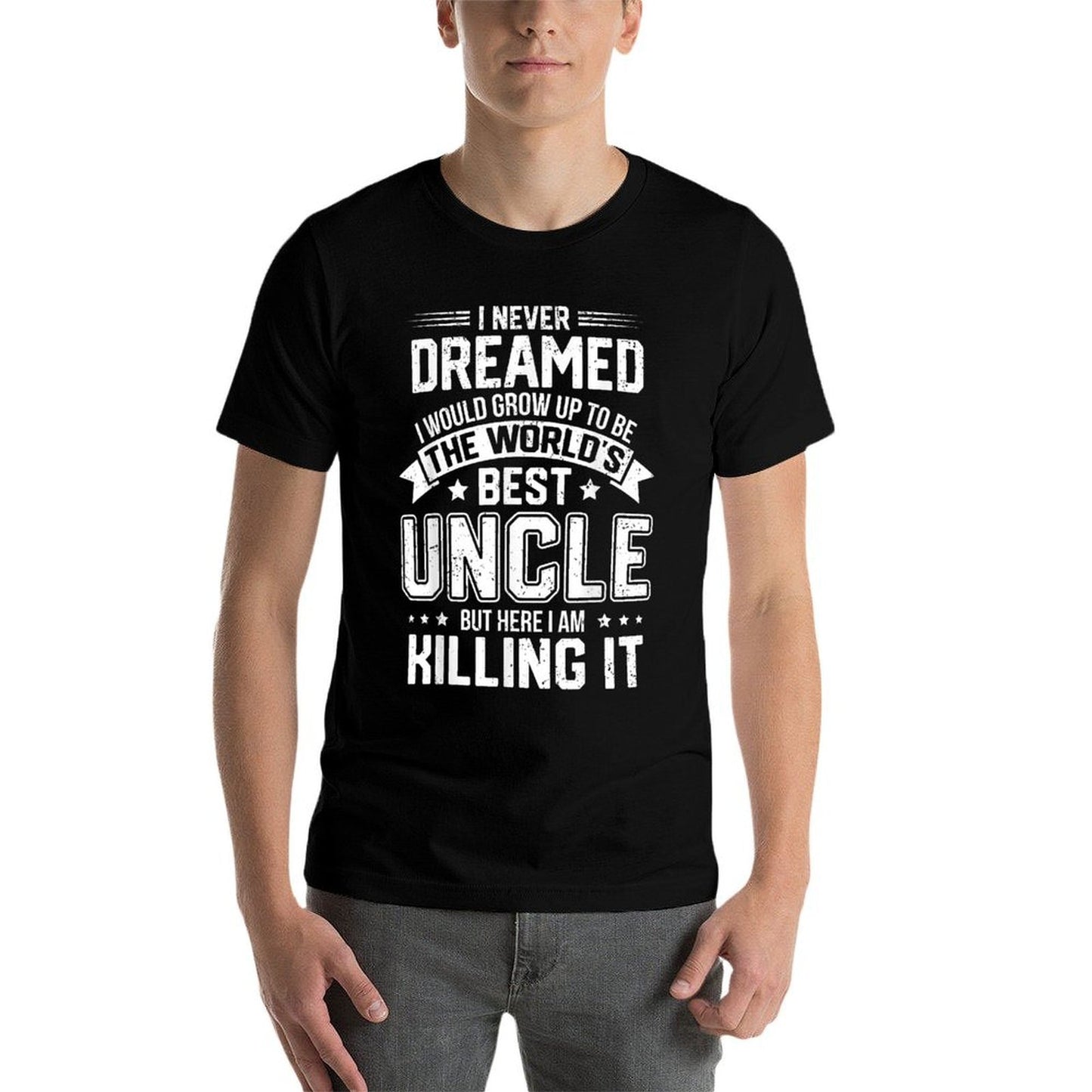 The Worlds Best Uncle - Funny Uncle Moisture-wicking T-Shirt