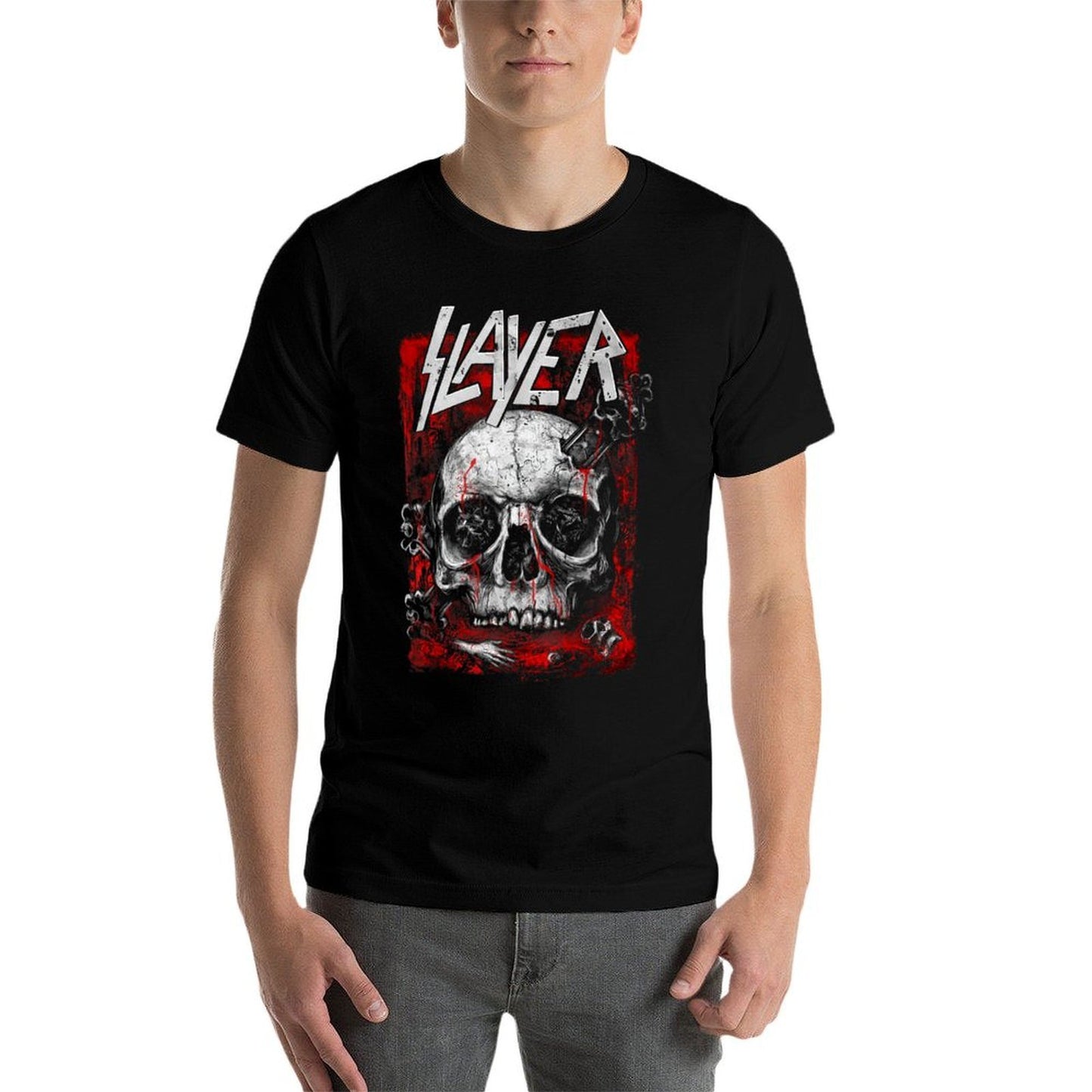 Slayer – South Of Heaven Lake Of Blood  Rolled Sleeves T-Shirt
