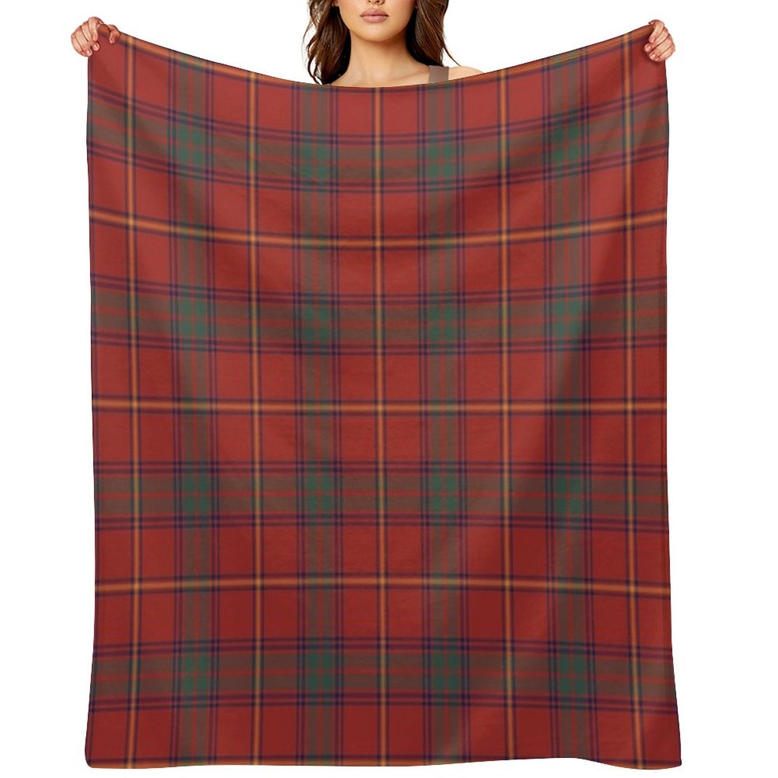 County Galway Irish Tartan Sustainable Throw Blanket