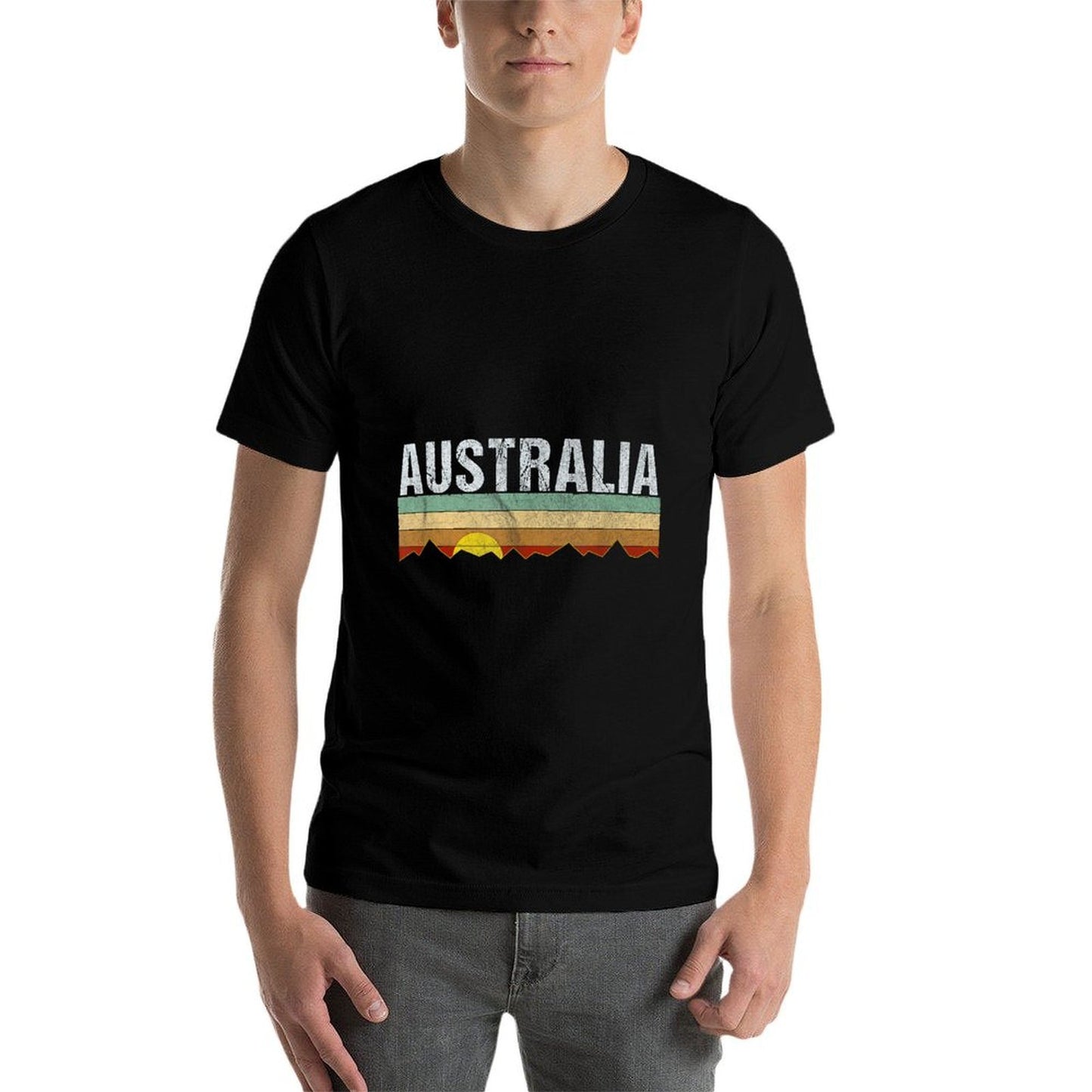 Vintage Australia Retro  Trendy Pattern T-Shirt
