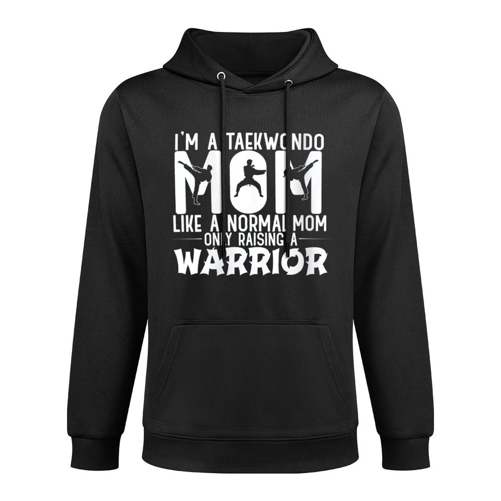 Womens Taekwondo Mom Like A Normal Mom Breathable Fabric Hoodie