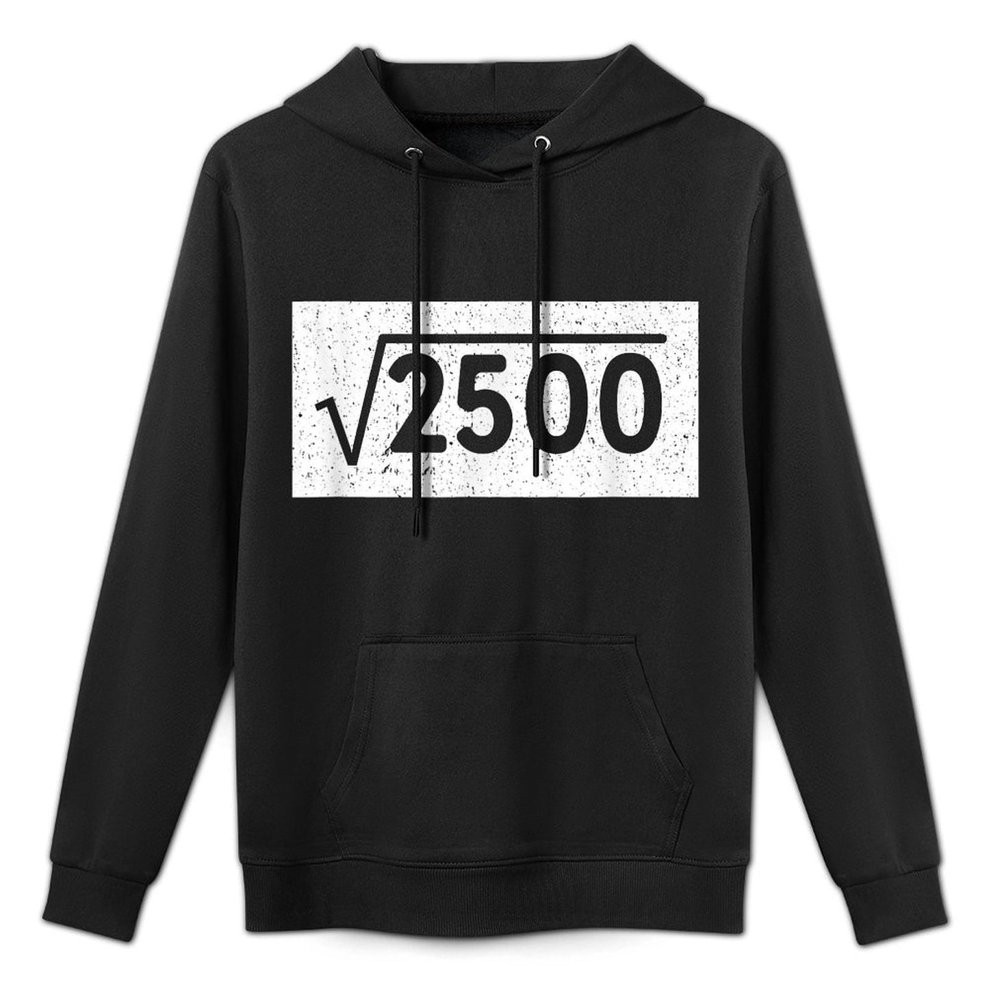 Square Root of 2500 Funny 50th Birthday Gifts Shape Retention Hoodie
