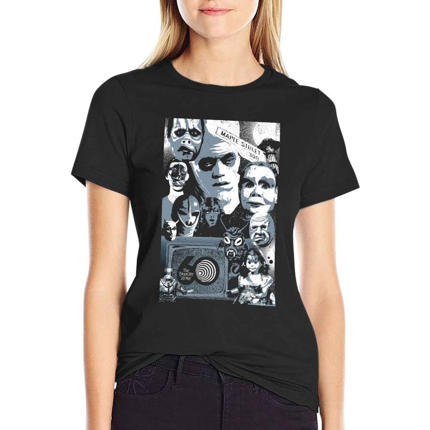 The Twilight Zone 60th Anniversary Maple Street Group Shot Cotton T-Shirt
