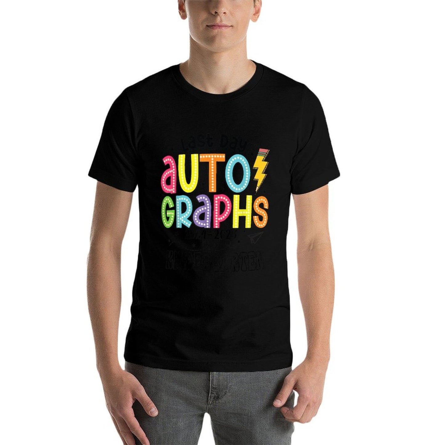 20242025 Last Day Autographs Kindergarten Graduation Vintage-inspired T-Shirt