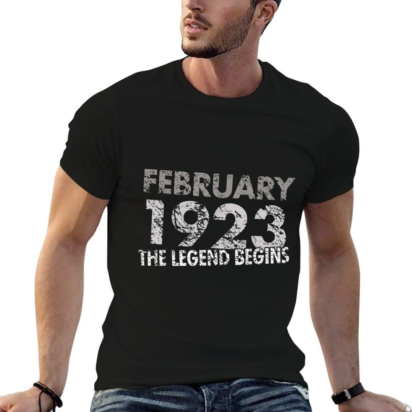 100th Birthday - February 1923 - The Legend Begins Wrinkle-resistant T-Shirt