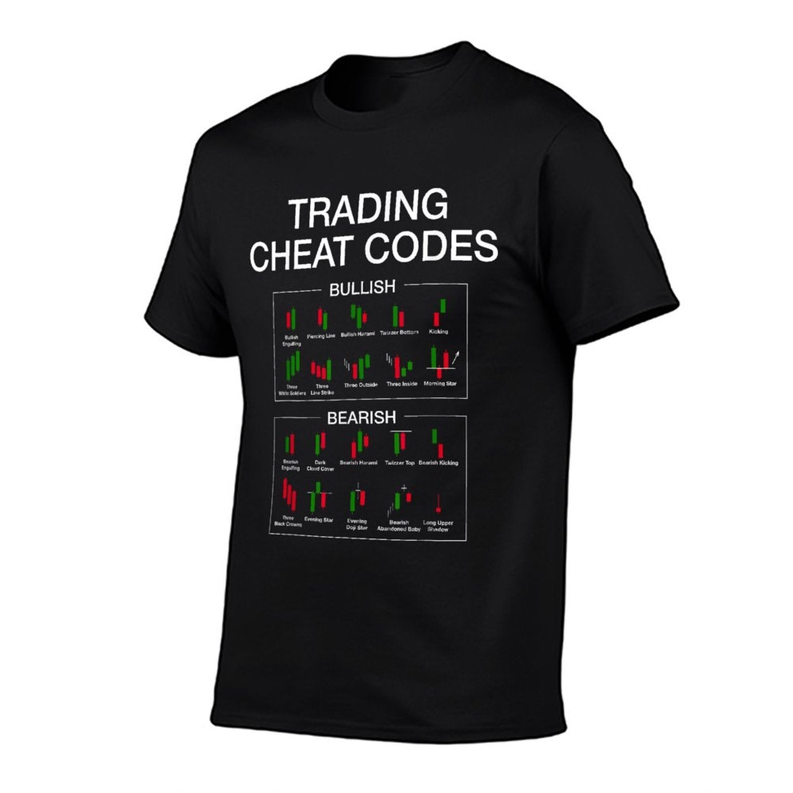 Trading Cheat Code Candlestick Pattern Funny Stock Trader  High-quality Stitching T-Shirt