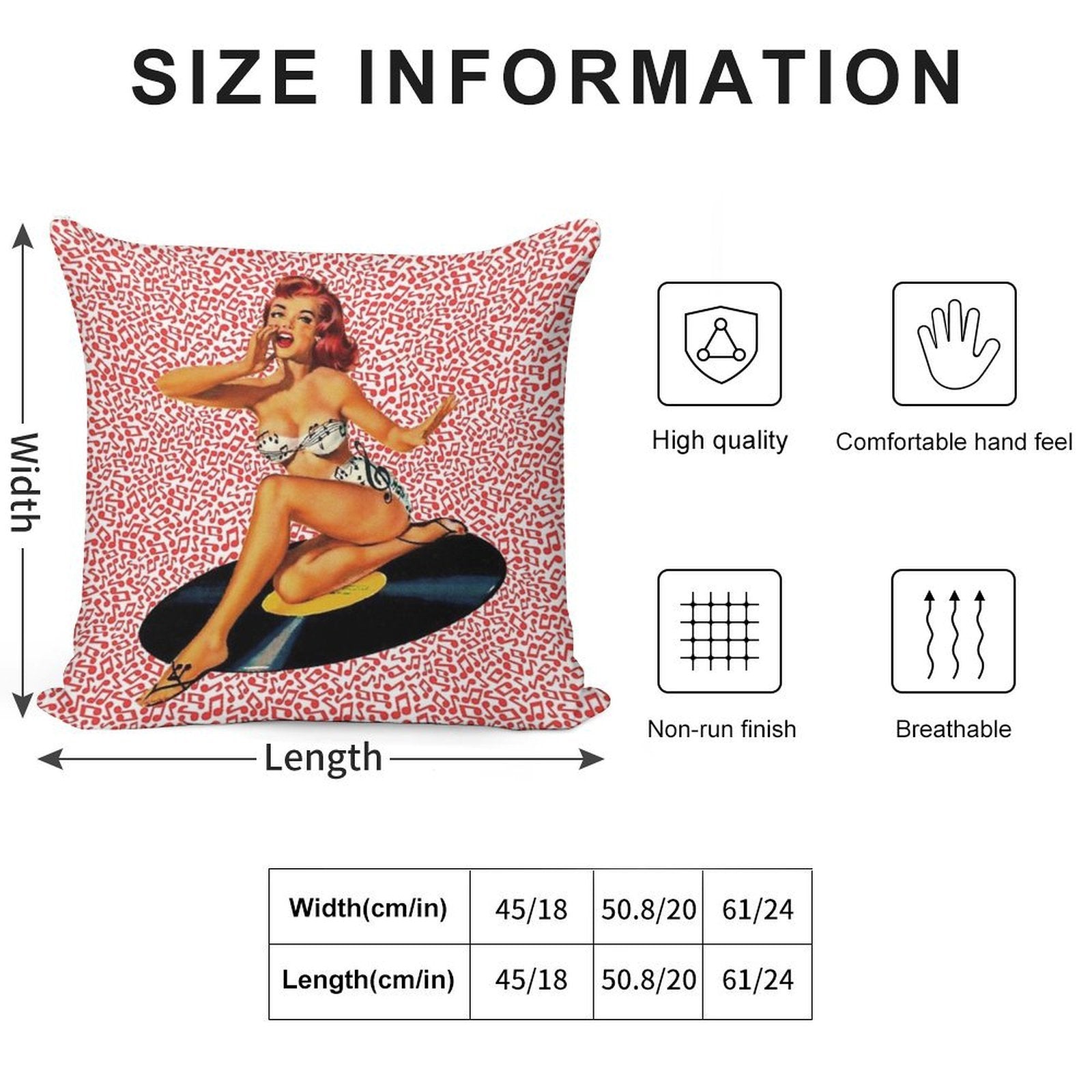 Rockabilly Goddess Soft Warmth Comfort Throw Pillow