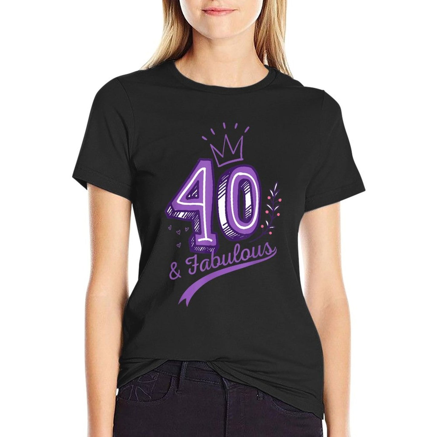 Womens 40 And Fabulous 1979 40Th Birthday Gift Eco-friendly Material T-Shirt