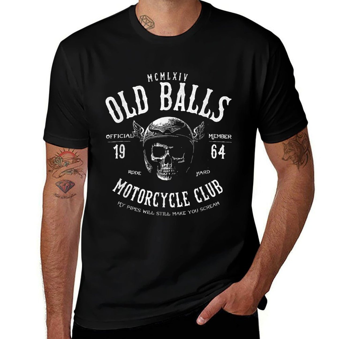 Vintage Motorcycle Birthday for 1964 Men's 60th Birthday Moisture-wicking T-Shirt