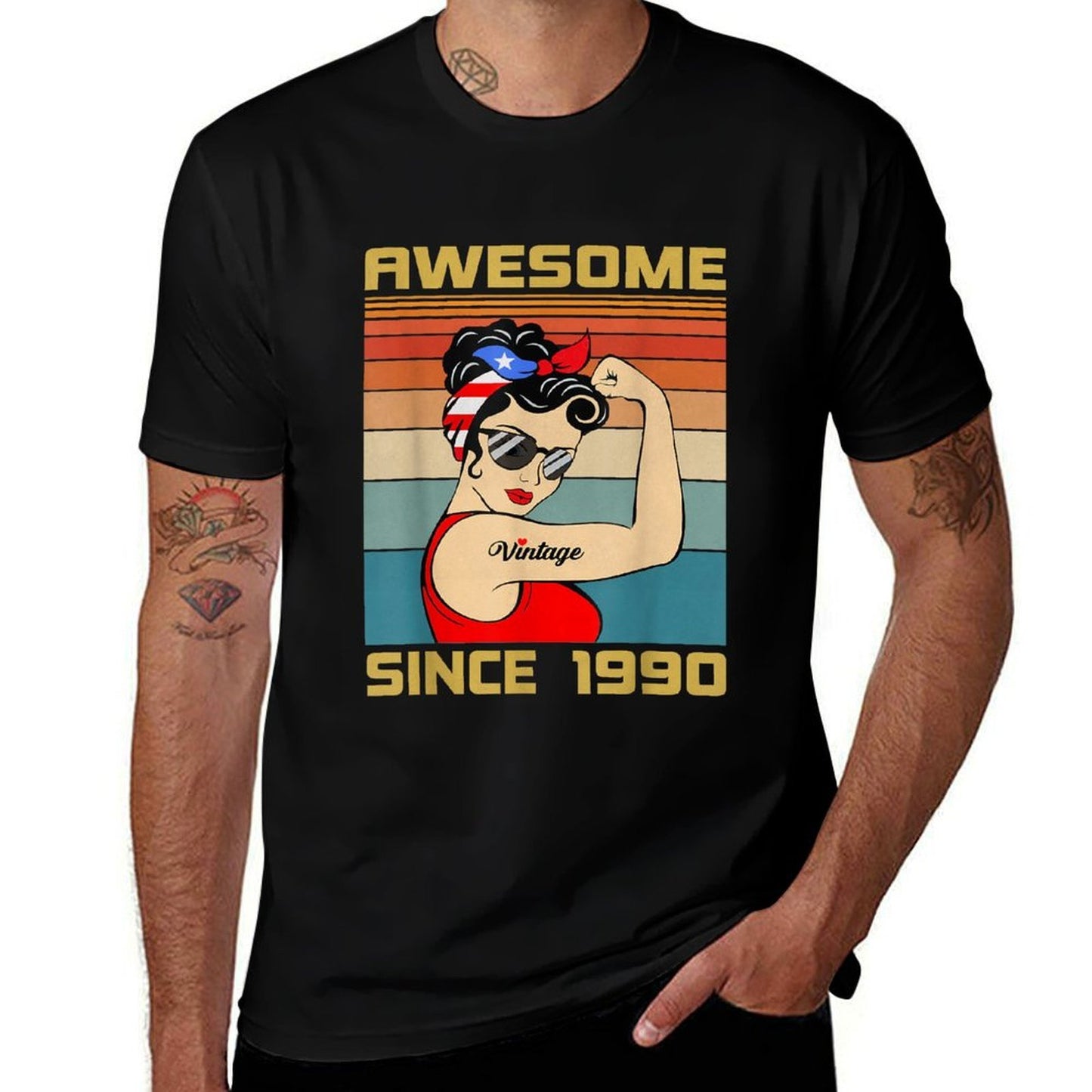 35th Birthday Gift 35 Years Old For Women Retro Vintage 1990  Breathable T-Shirt