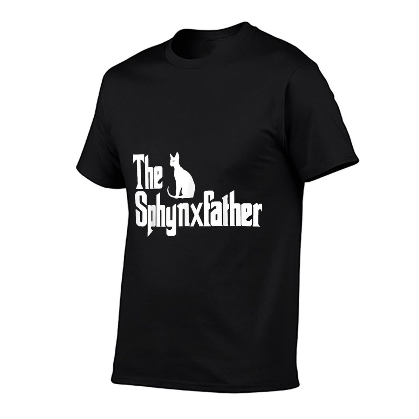 The SphynxFather Funny Cat Dad Men Sphynx Lover Gifts Easy-care T-Shirt