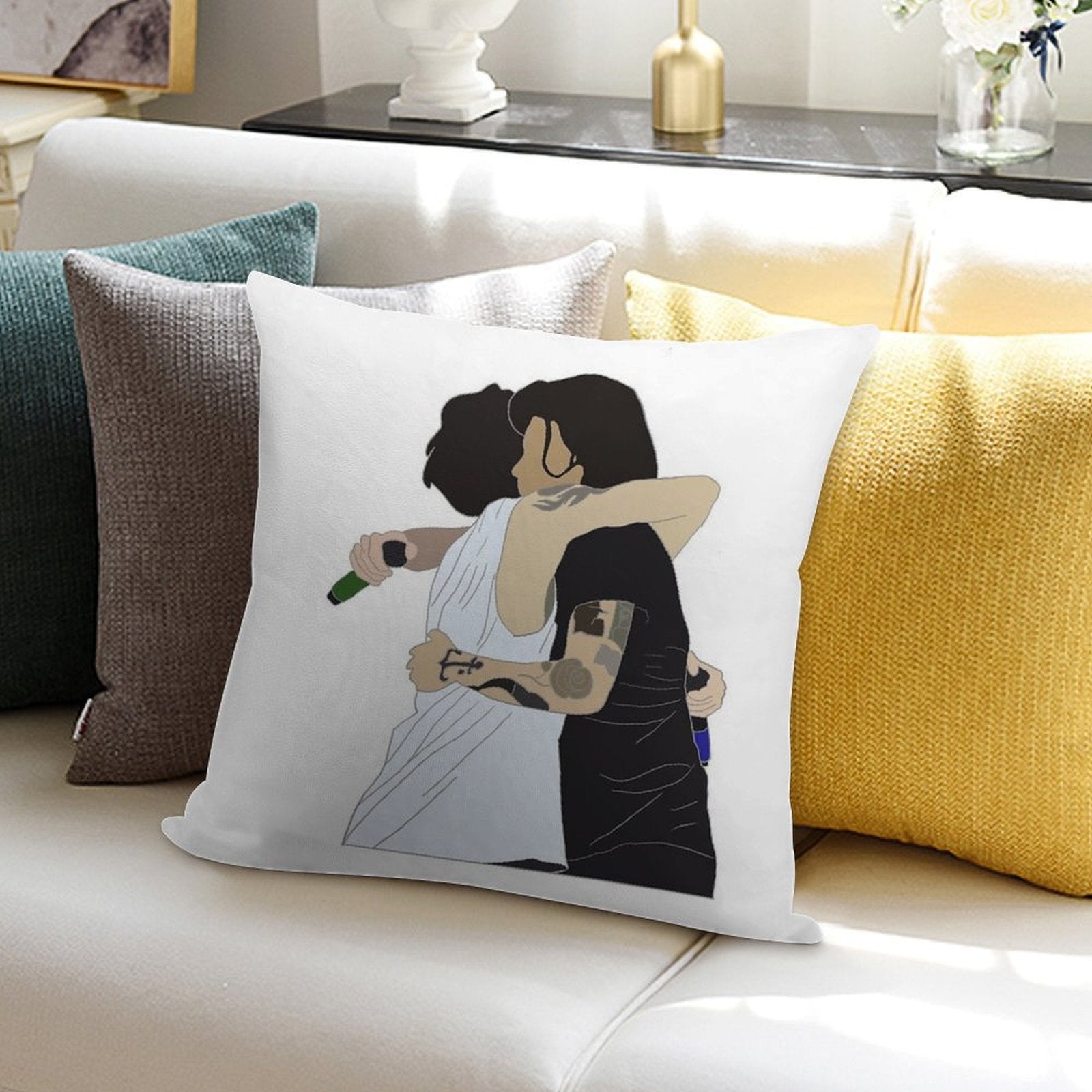 Larry Stylinson Hug Soft Style Accent Throw Pillow