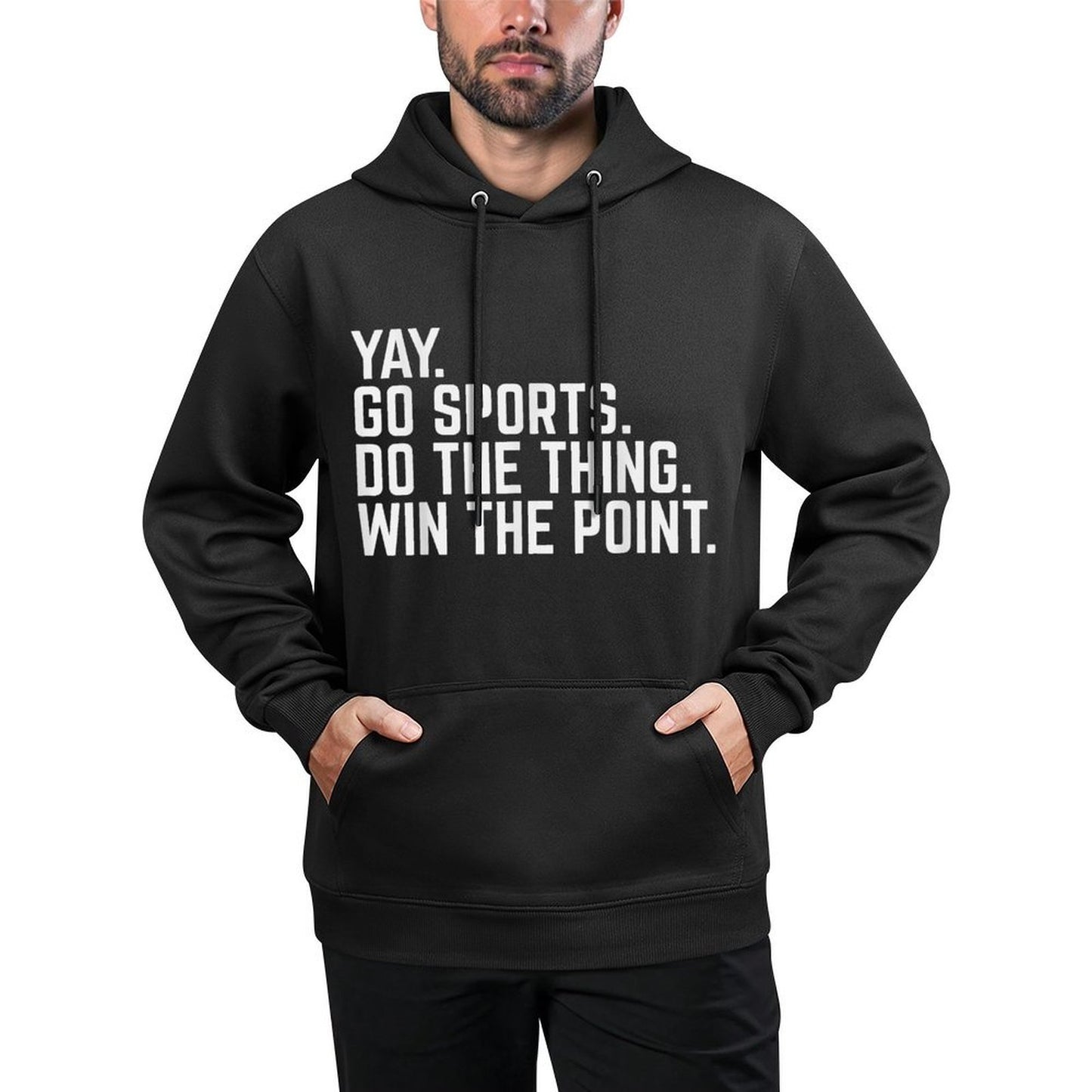 Go Sports Do The Thing Win The Points Team Fans Crew Customizable Surface Hoodie