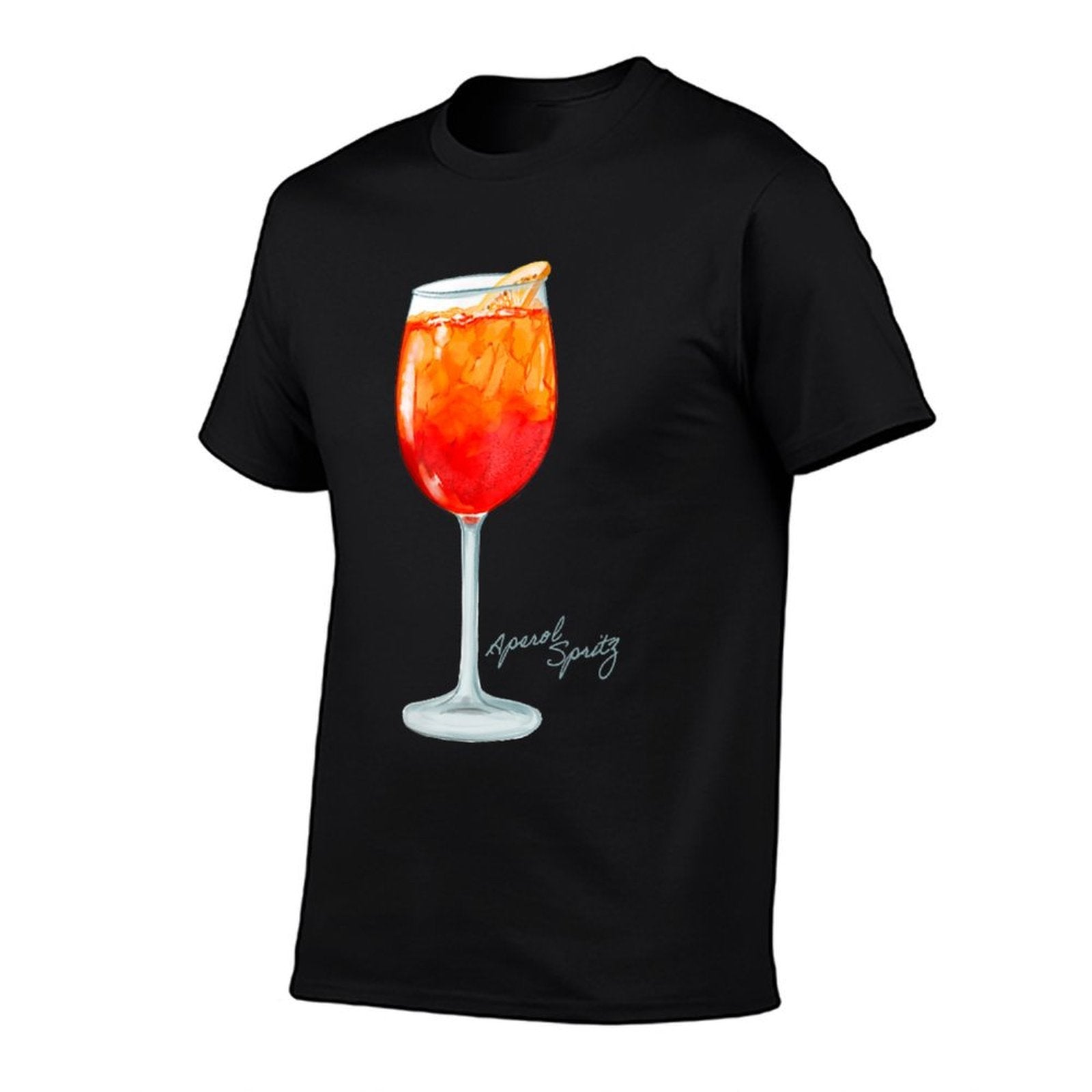 Aperol Spritz Italian Cocktail Elegant Portrait Vintage  Durable T-Shirt