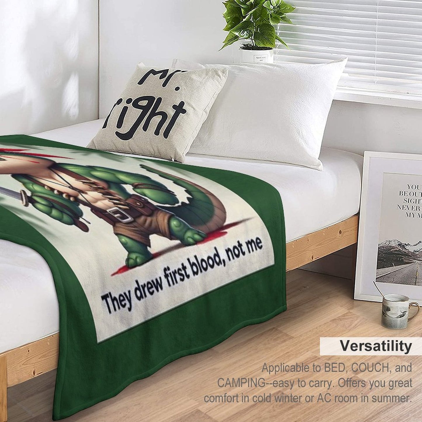 They Drew First Blood, Not Me Gift-ready Throw Blanket