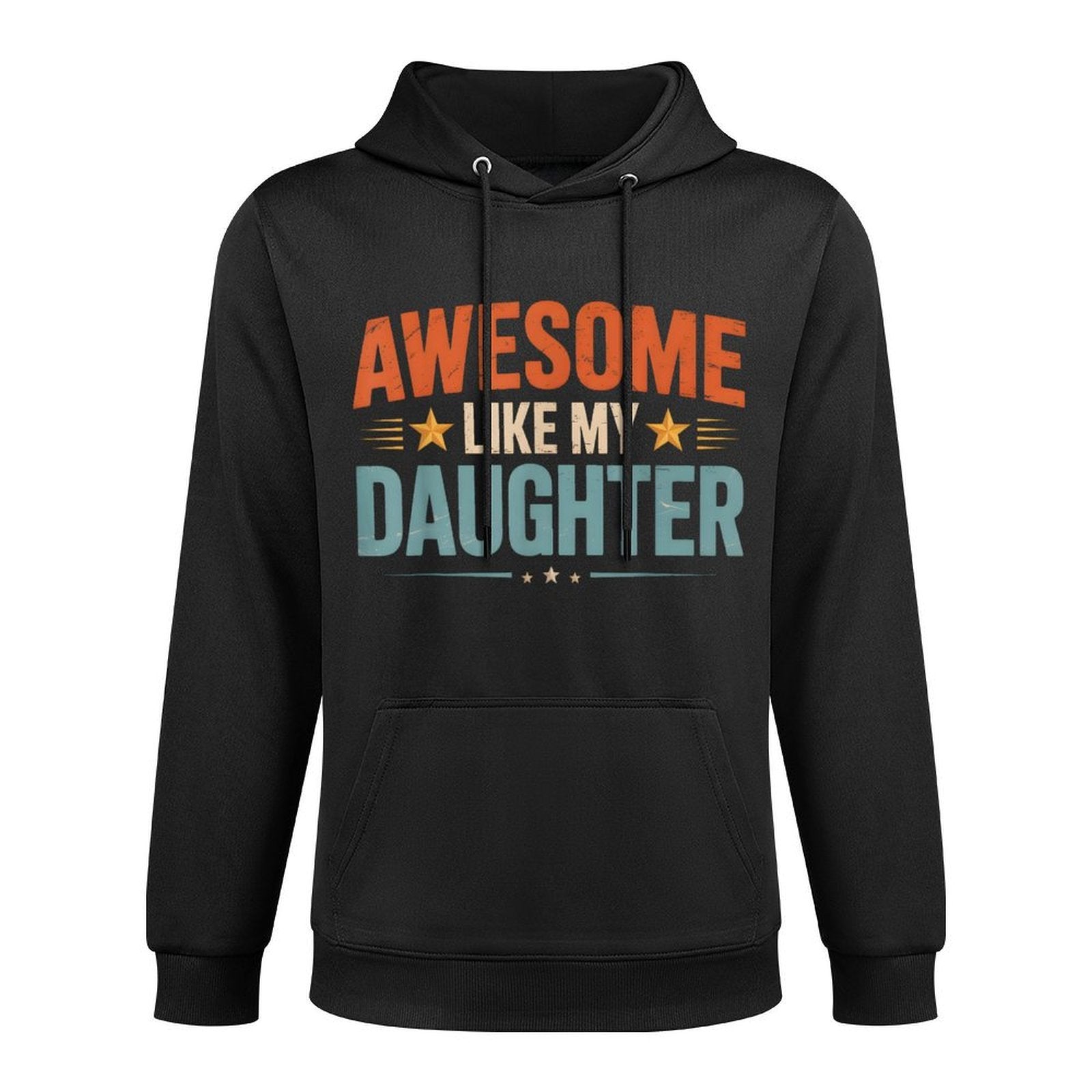 Awesome Like My Daughter Vintage Men Funny Fathers Day Dad Colorfast Hoodie