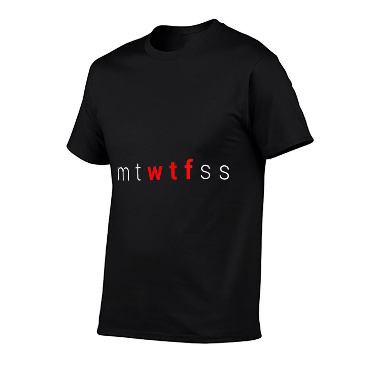 Womens Funny MTWTFSS WTF Days Of The Week Meme Quote Friend Gift Heathered Texture T-Shirt
