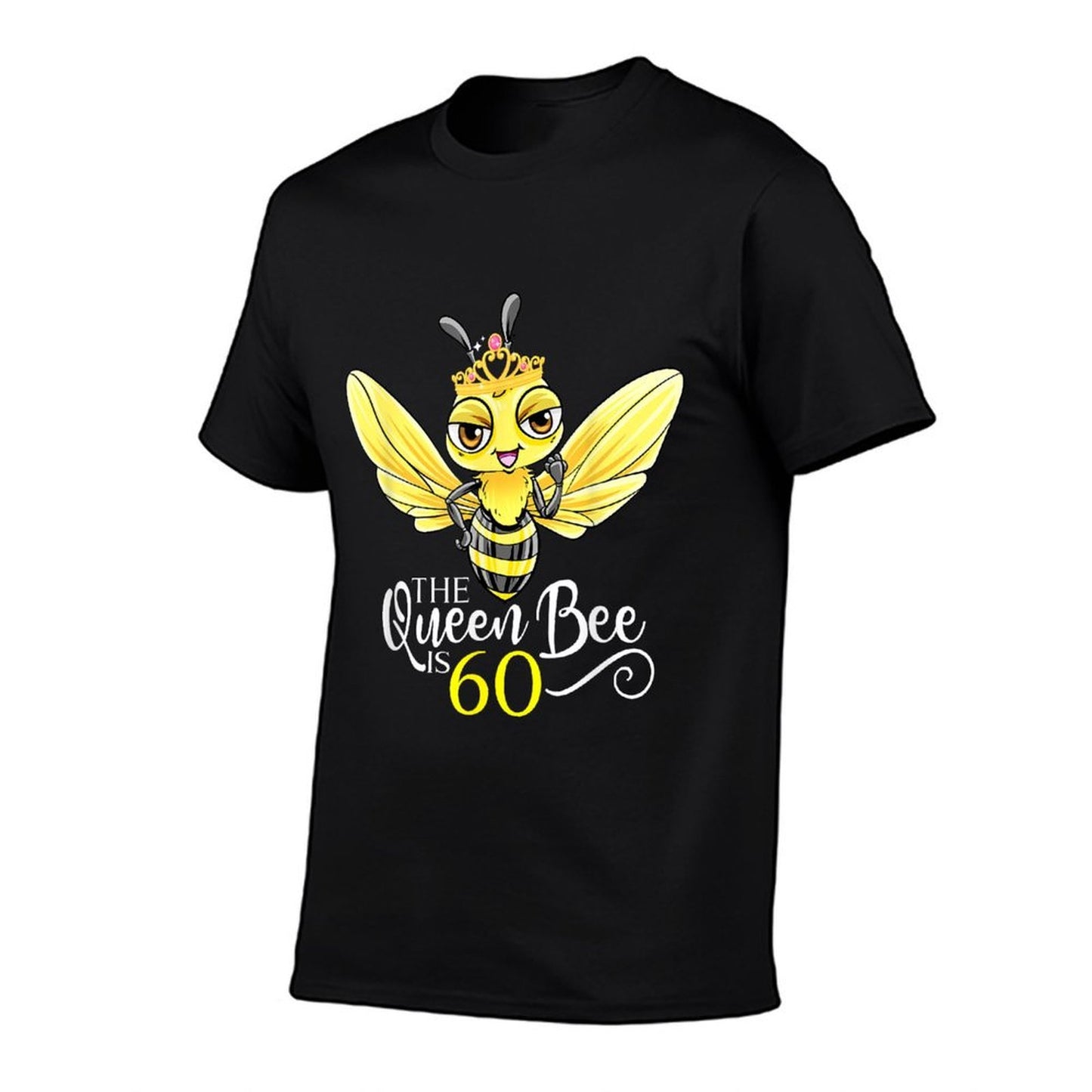 The Queen Bee Is 60 Honeybee Hive 60th Birthday Women Graphic-printed T-Shirt