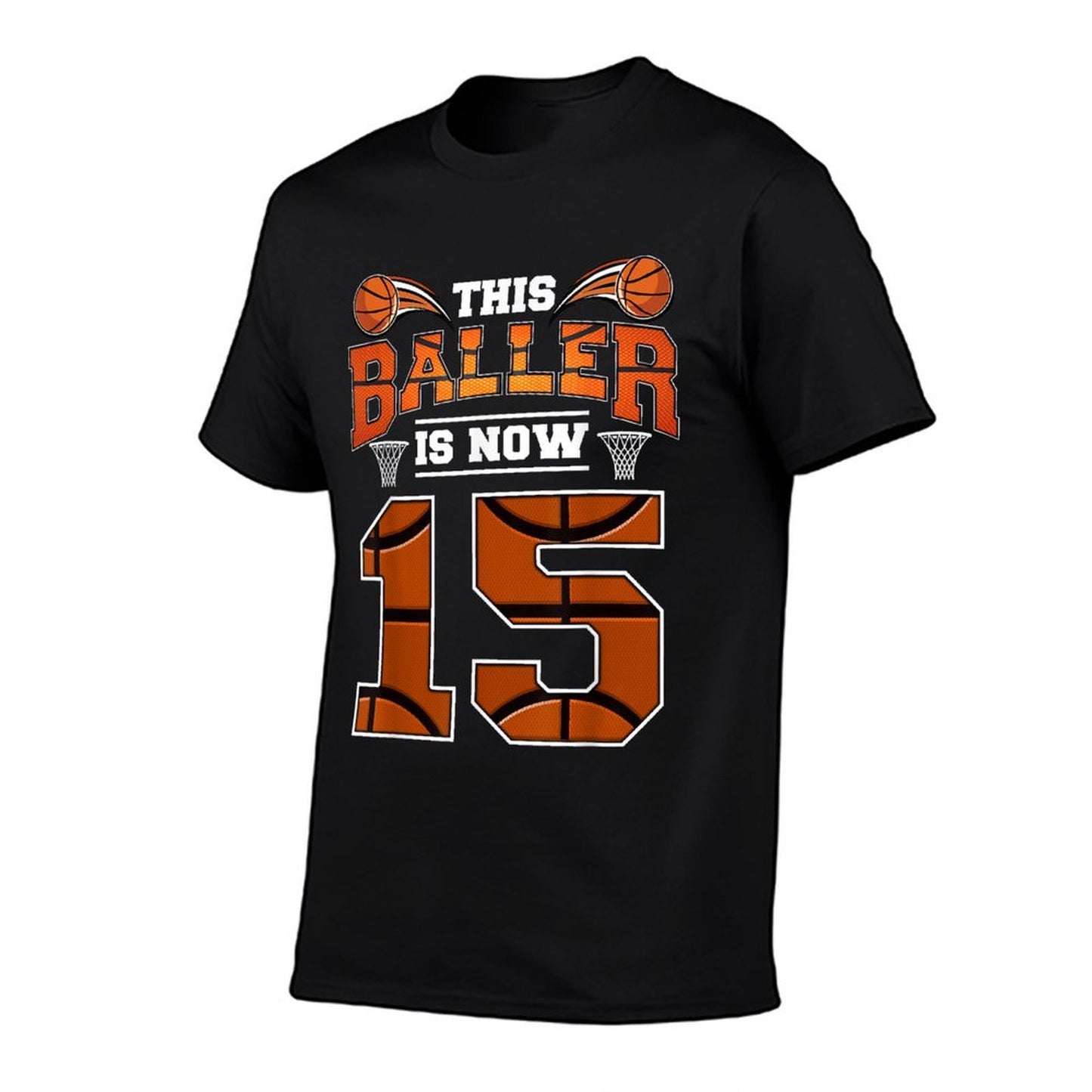 This Basketball Is Now 15 Basketball 15th Birthday Party Boy  Vintage-inspired T-Shirt