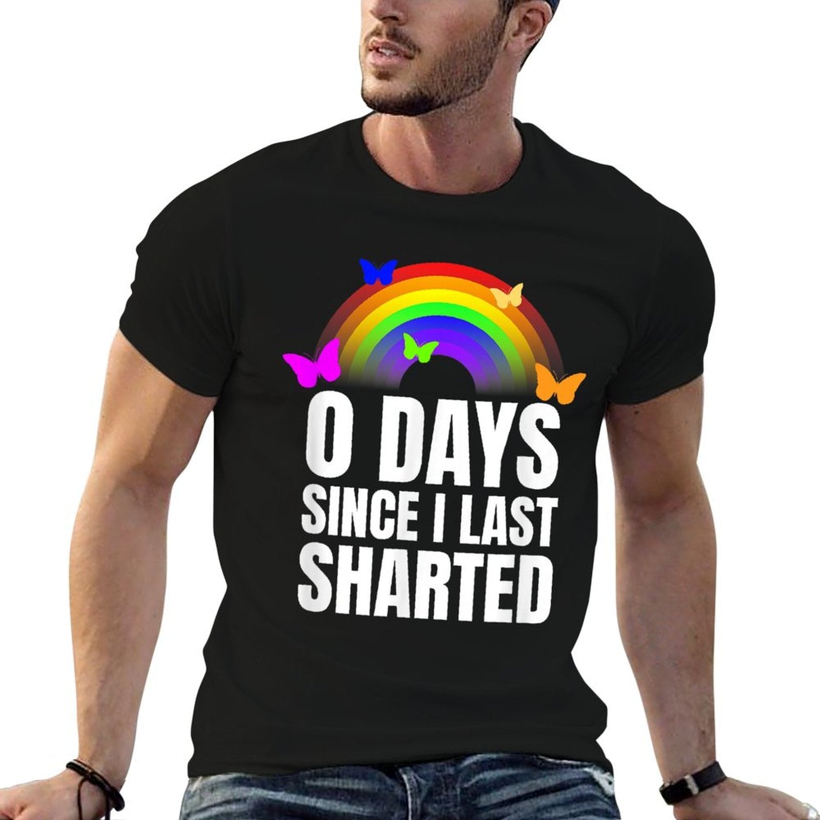 Sharted Joke Sharting Pants Shart Funny Embarrassing Airport  Classic T-Shirt