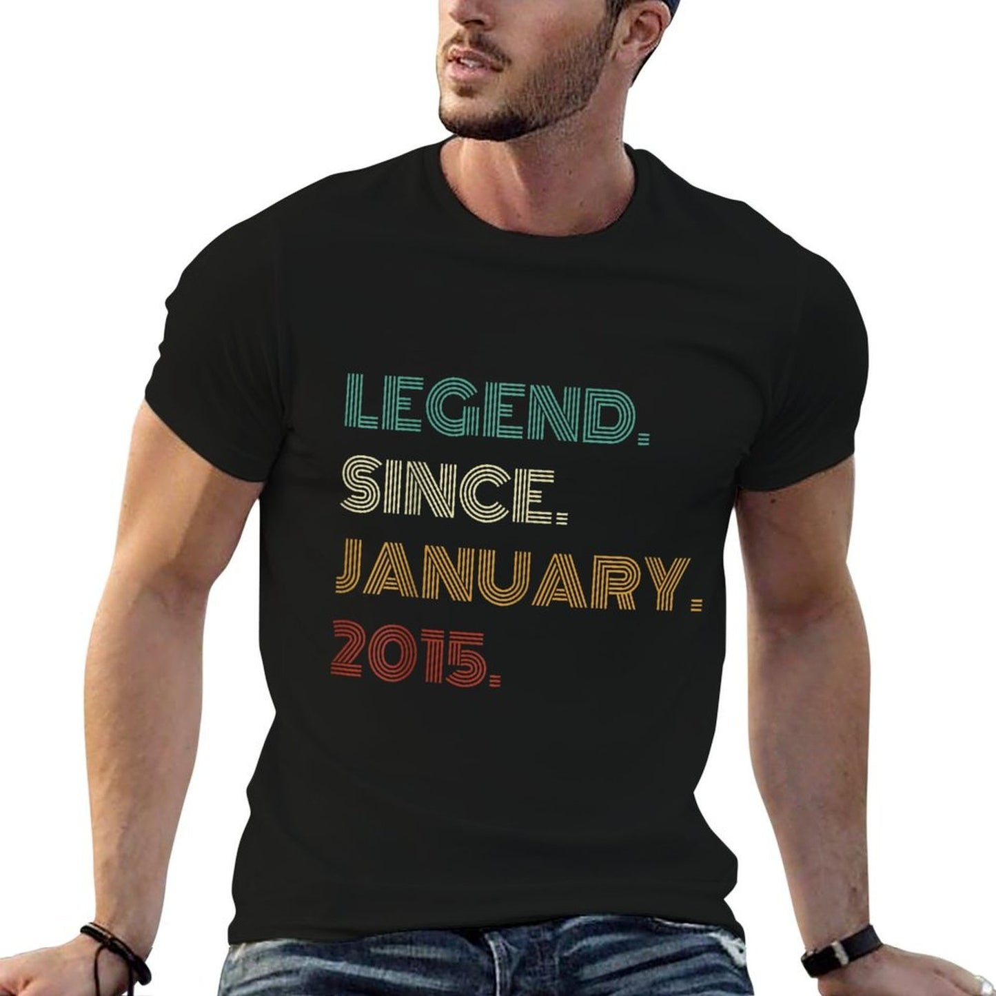 10 Years Old Legend Since January 2015 10th Birthday Eco-friendly Material T-Shirt