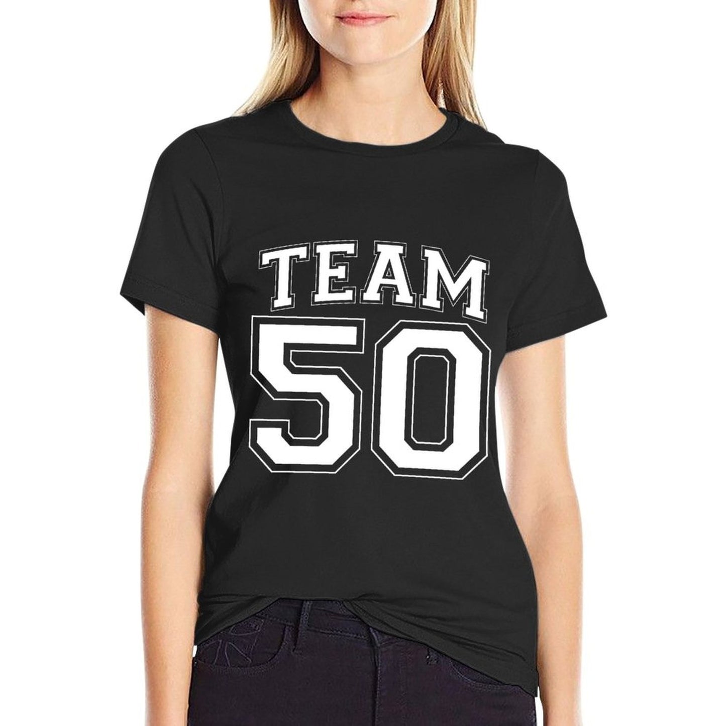 Team 50 50th Birthday Logo High-quality Stitching T-Shirt
